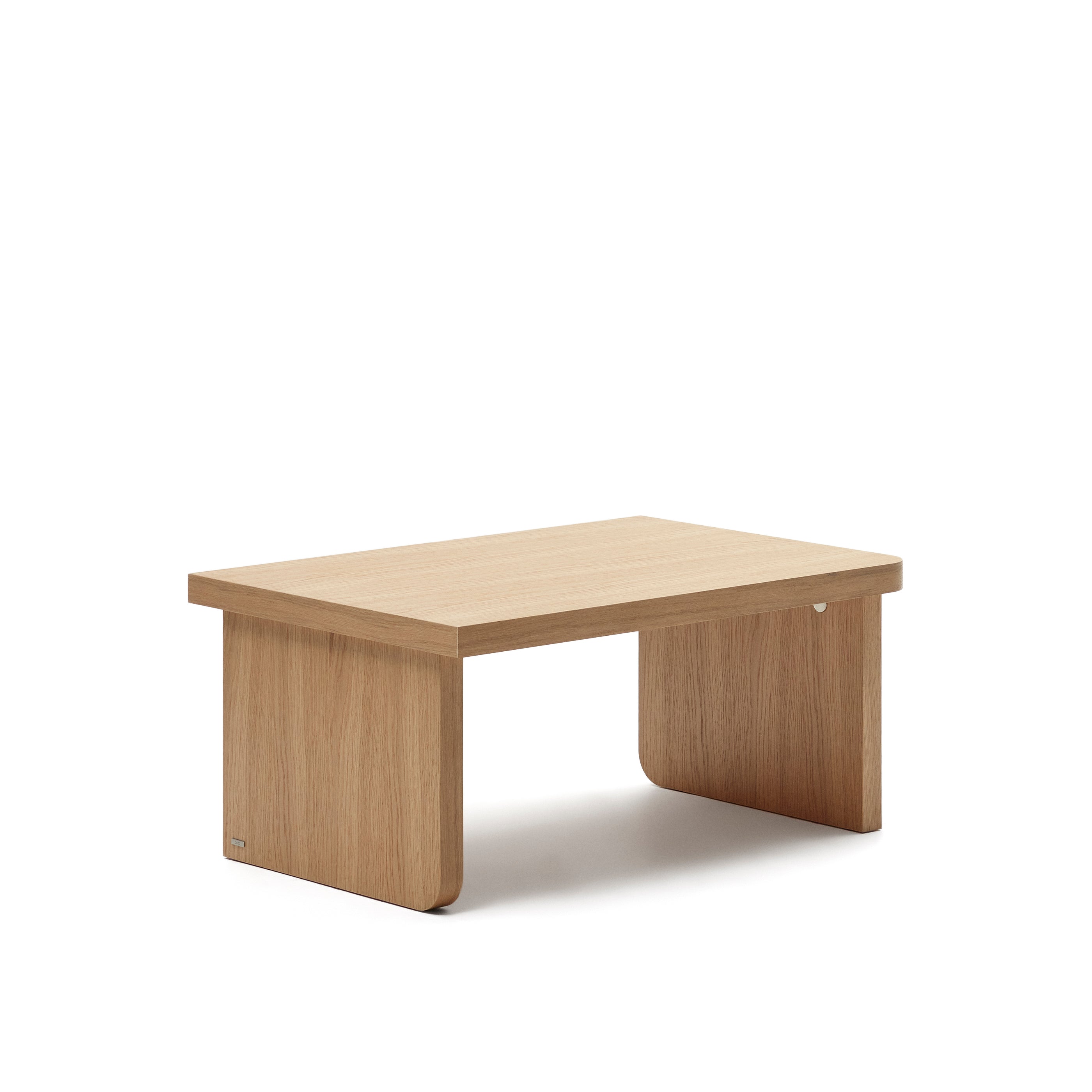 Oaq coffee table in oak wood veneer with natural finish, 89 x 62 cm FSC Mix Credit - Product Image