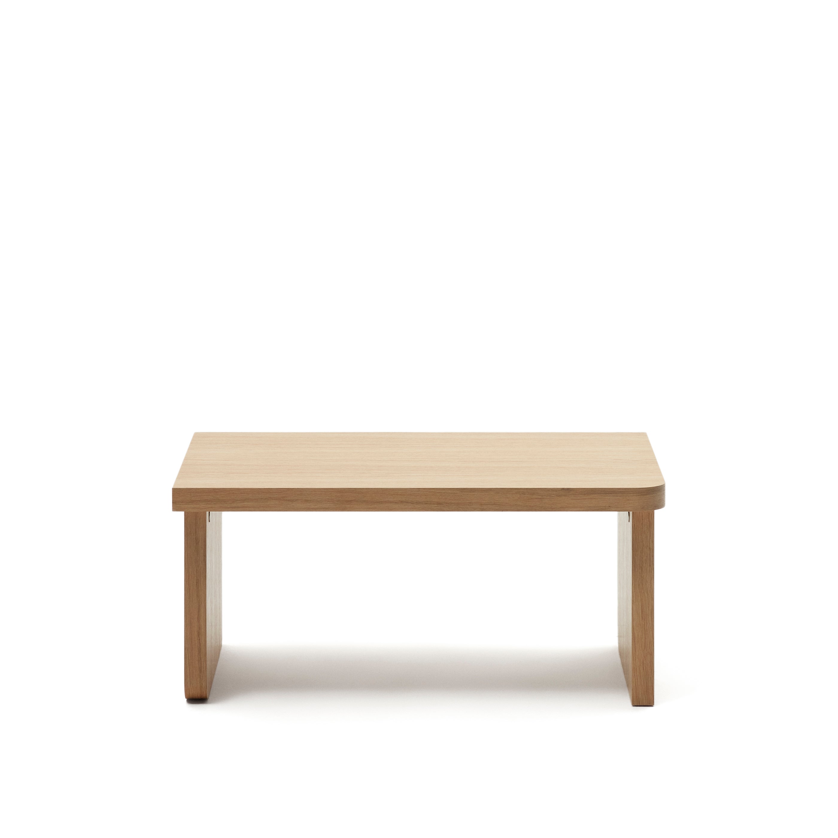 Oaq coffee table in oak wood veneer with natural finish, 89 x 62 cm FSC Mix Credit - Product Image
