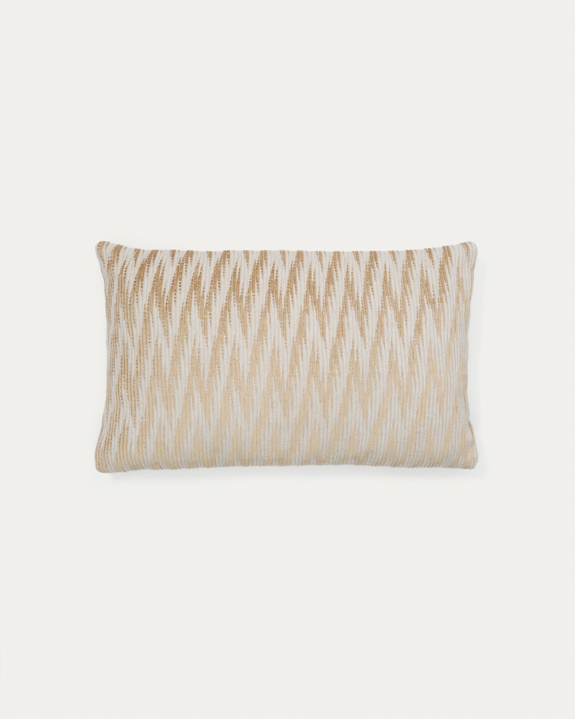 Sigato beige and ecru viscose and cotton, 50 x 30 cm - Product View
