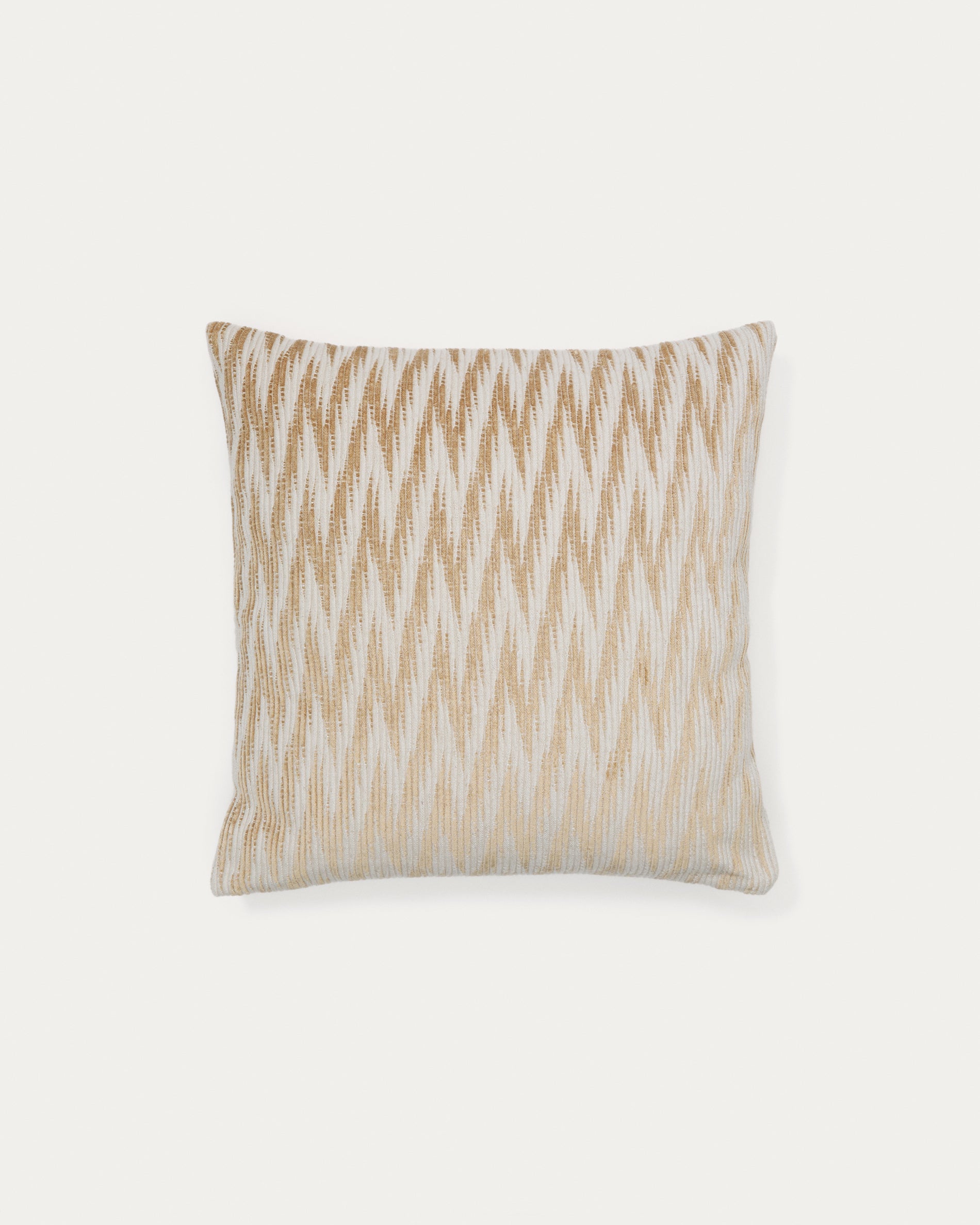 Sigato beige and ecru viscose and cotton, 45 x 45 cm - Product View