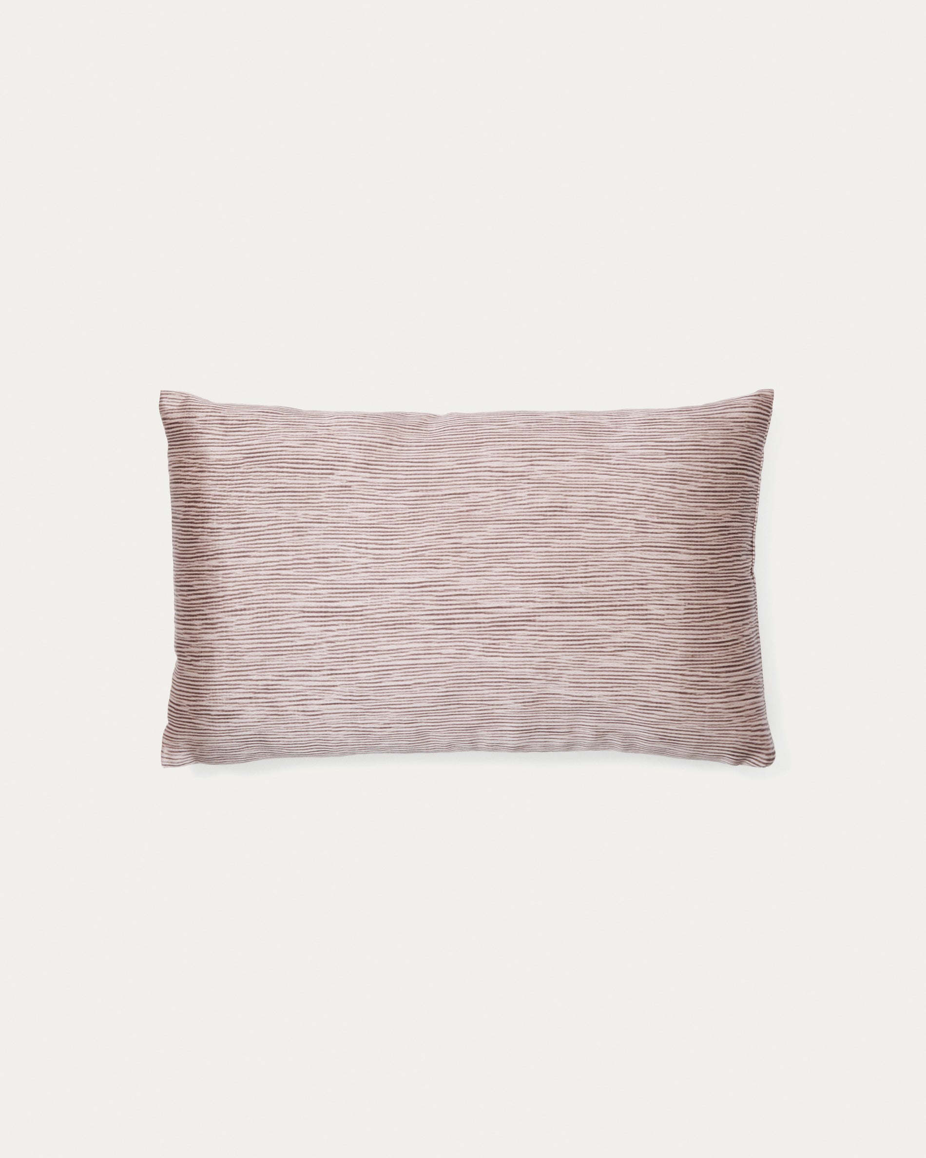 Mirca terracotta-coloured textured cushion cover, 50 x 30 cm - Product View