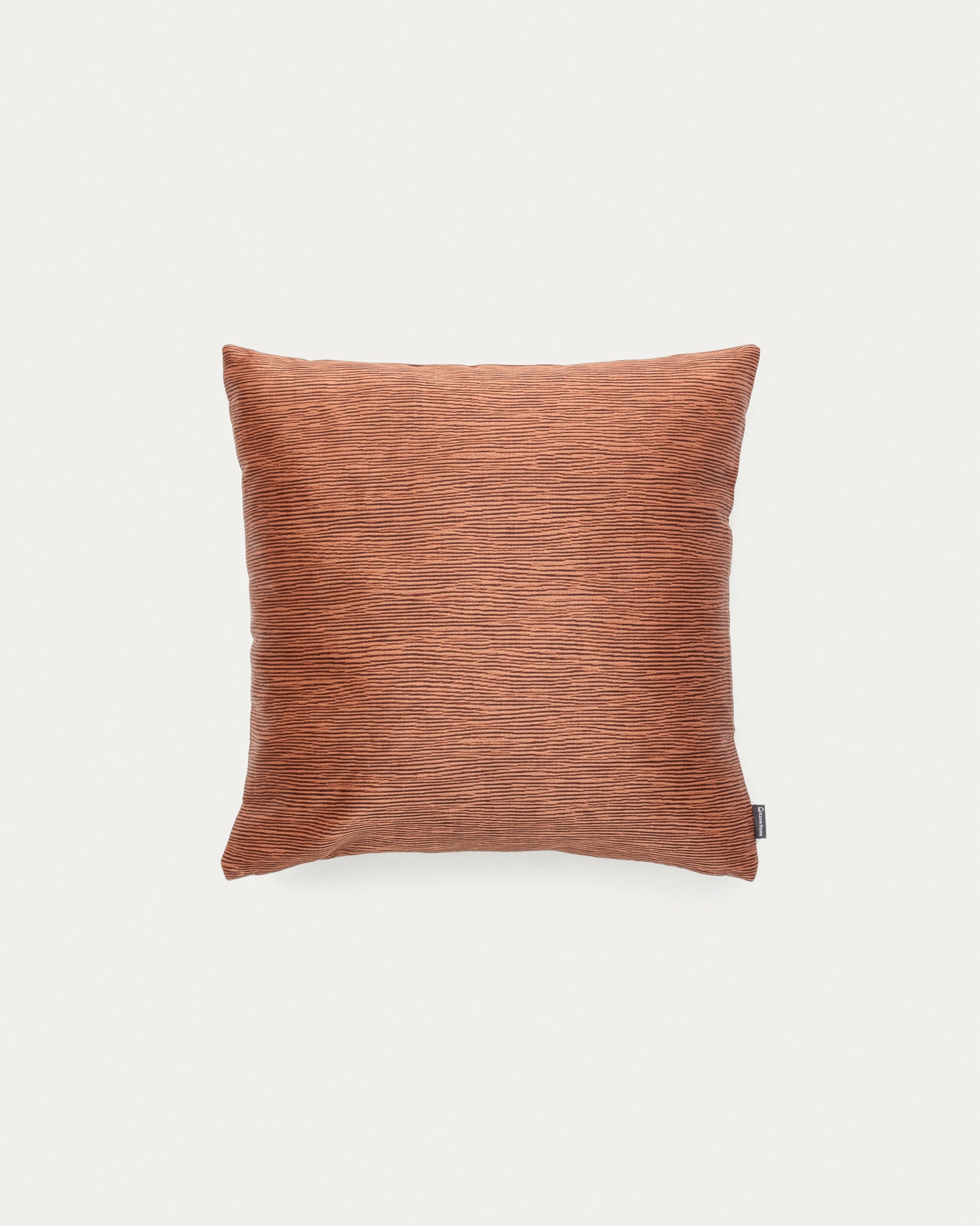 Mirca brown textured cushion cover, 45 x 45 cm - Product View