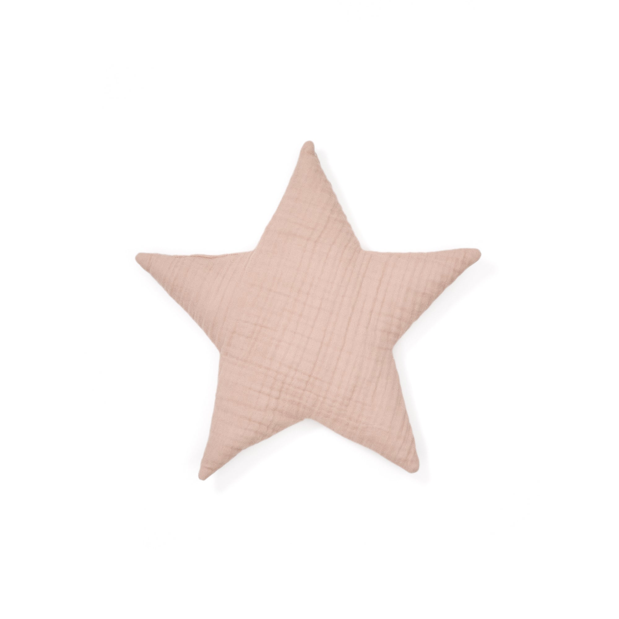 Laily star-shaped, pink cushion made of 100% organic cotton, 30 x 30 cm - Product Image