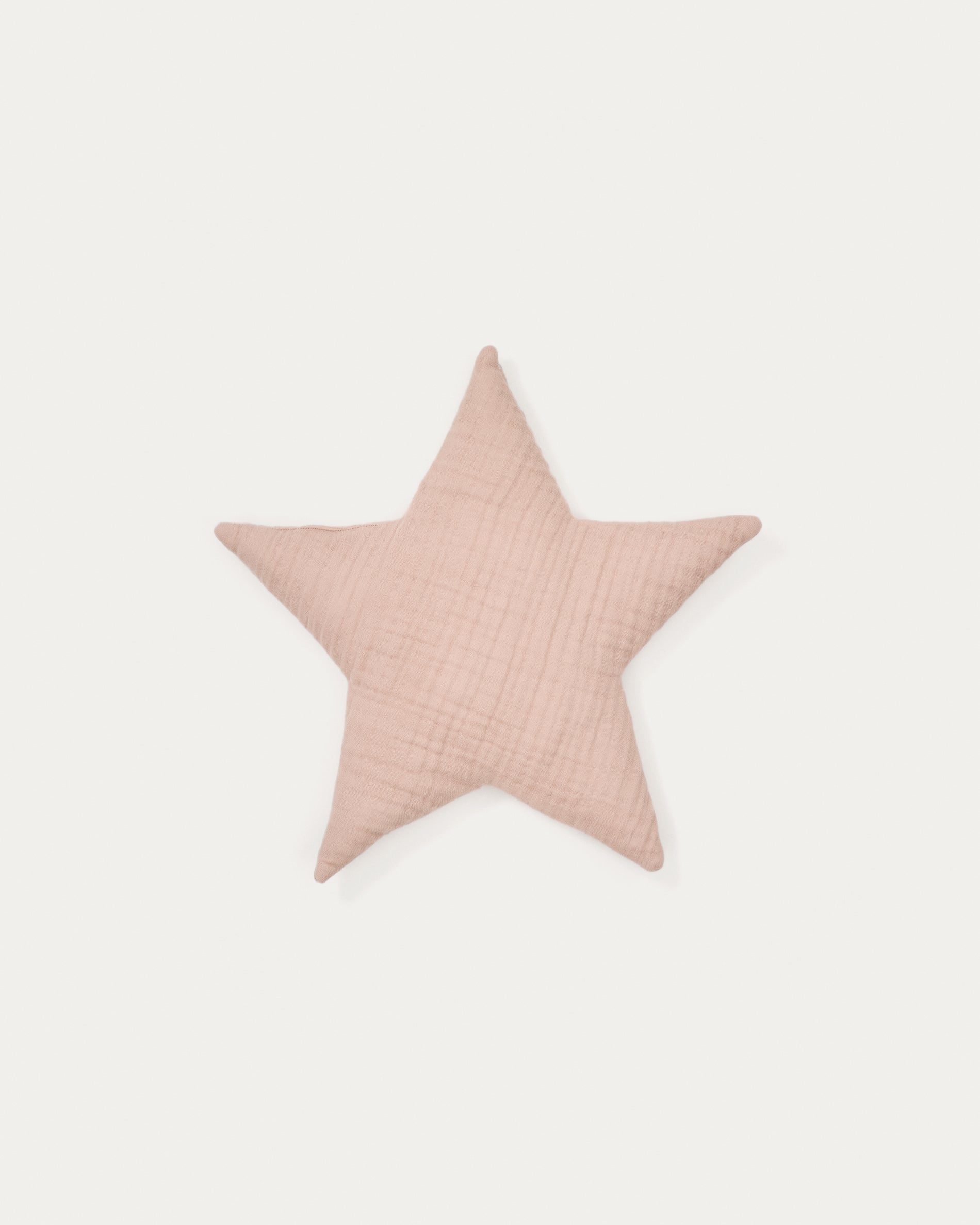 Laily star-shaped, pink cushion made of 100% organic cotton, 30 x 30 cm - Product View