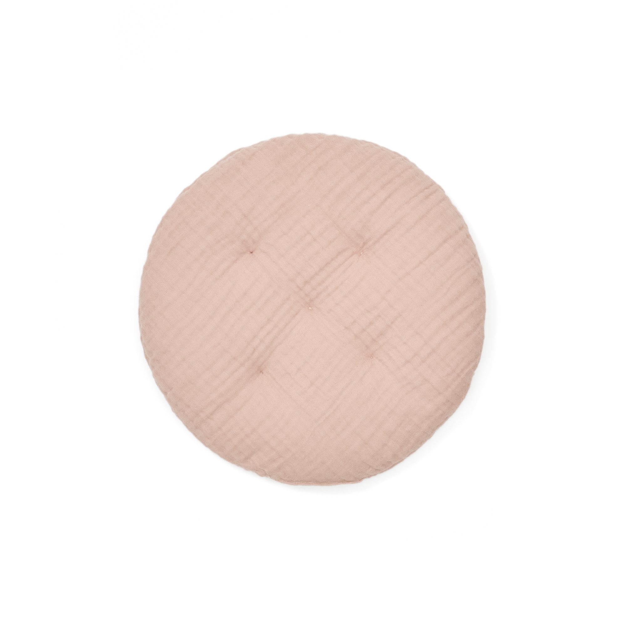 Laily pink cushion made of 100% organic cotton, Ø30 cm - Product Image