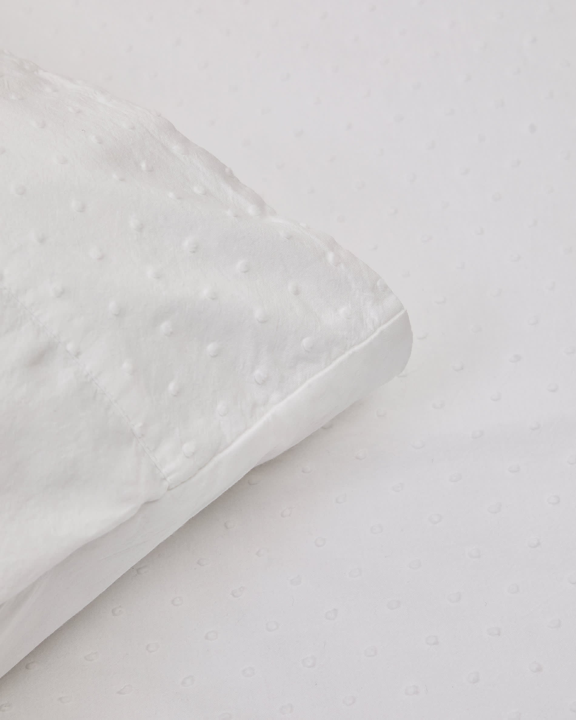 Atenie bézs ágytakaró és párnahuzat szett, 100% pamut percale, plumeti részlettel, 90 cm ágy