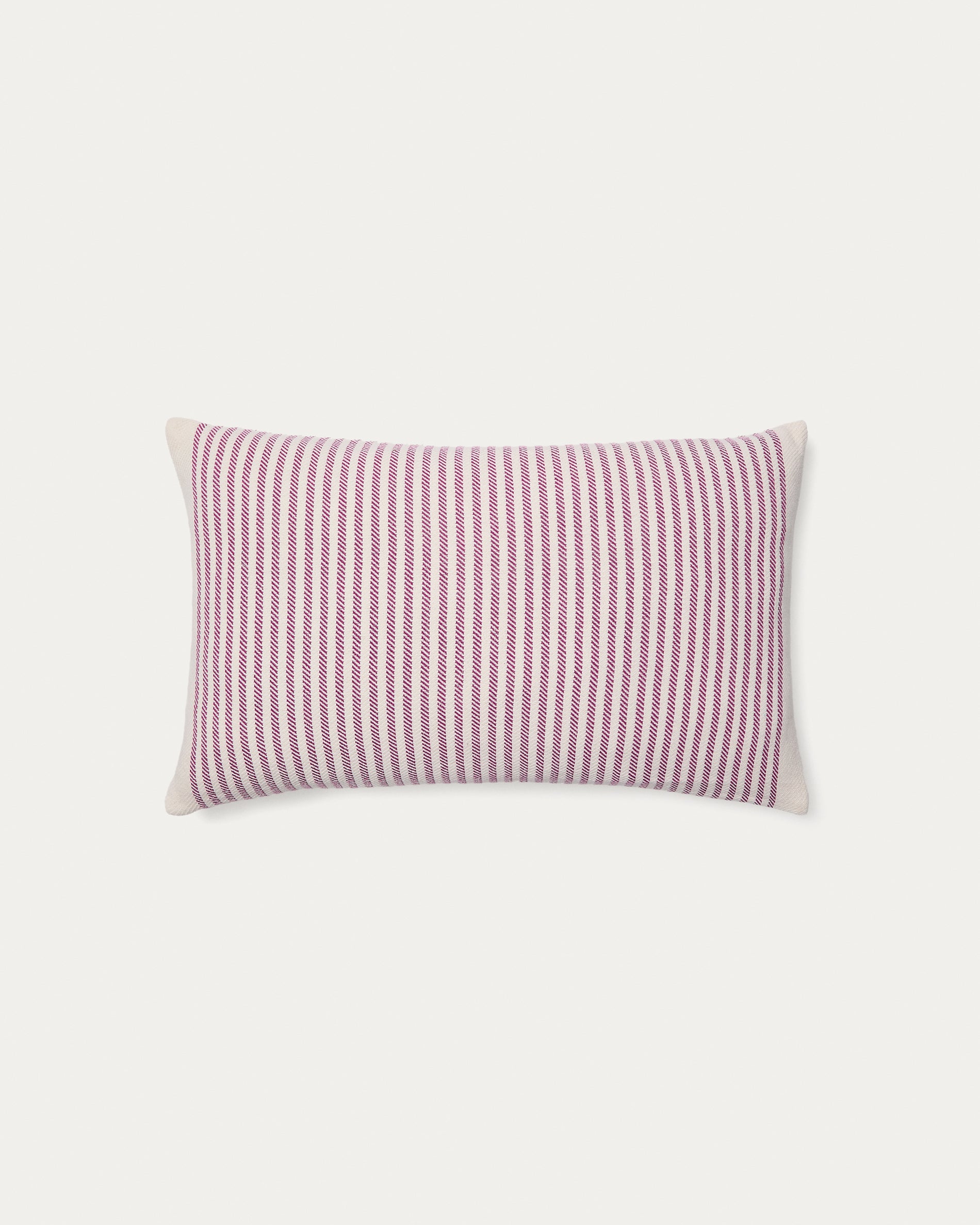 Lioris pink striped cotton cushion cover 60 x 40cm - Product View