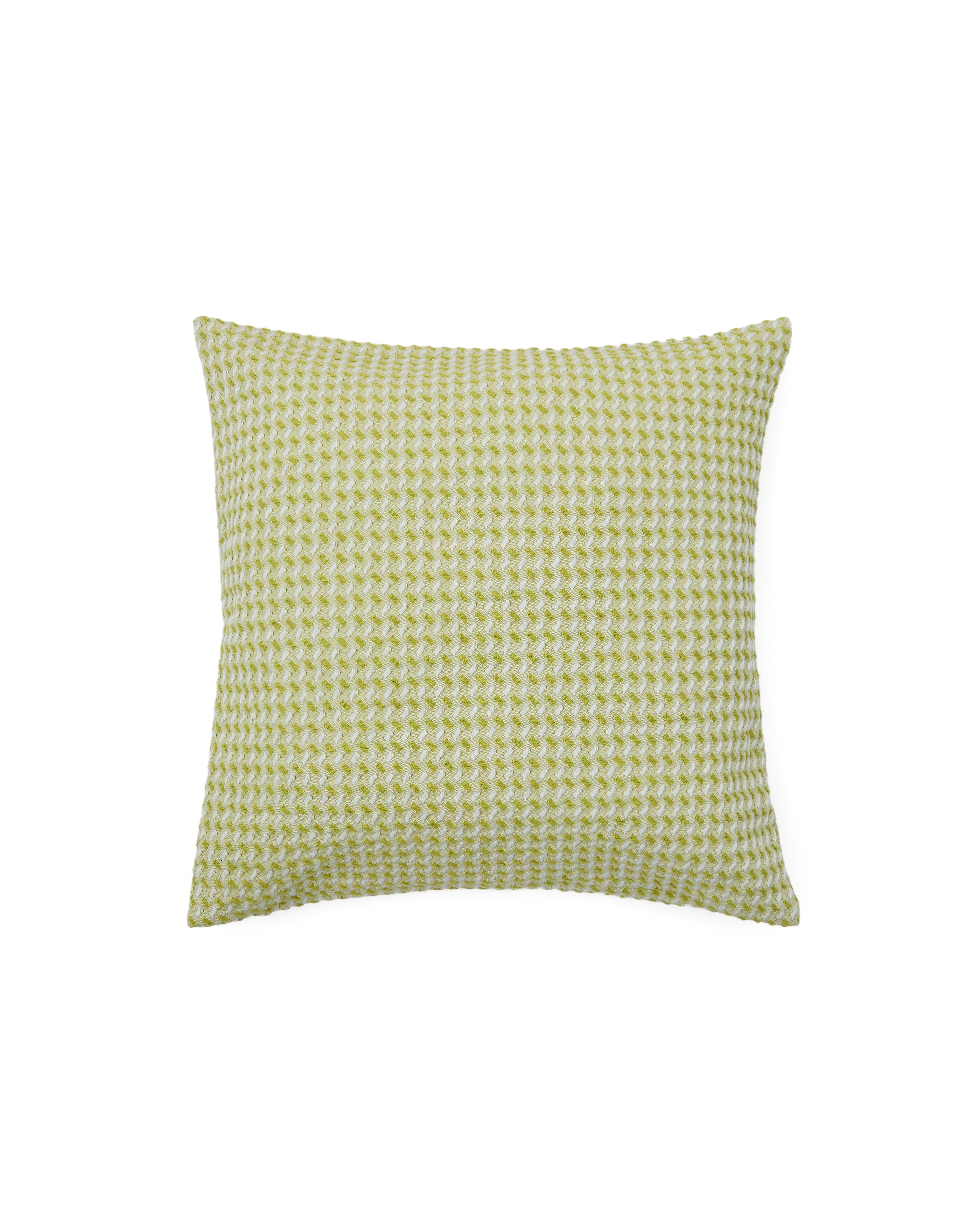 Lunira cushion cover with green waffle structure fabric 50 x 50cm - Product Image