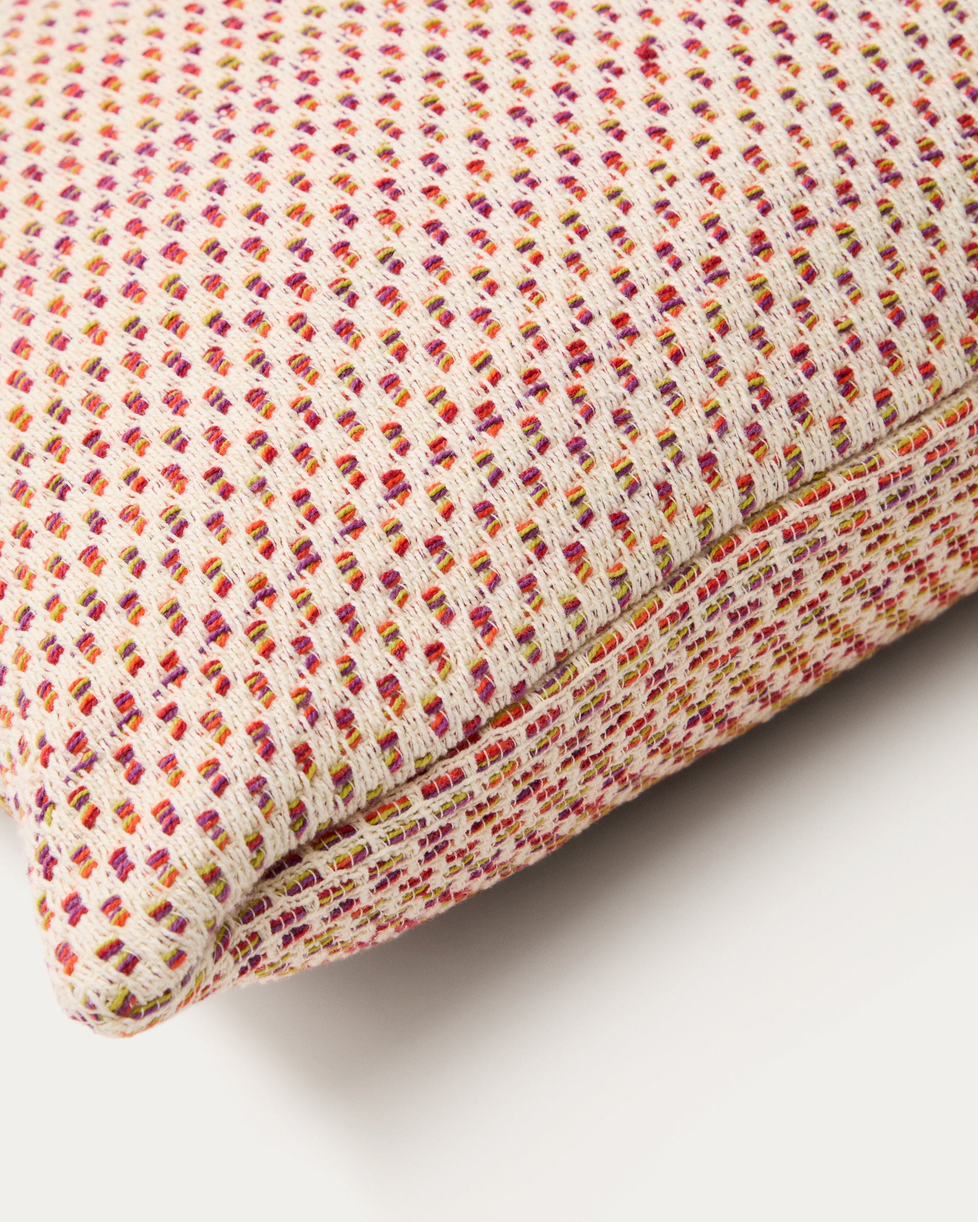 Milianne multicoloured jacquard cotton cushion cover, 50 x 50 cm - Detail