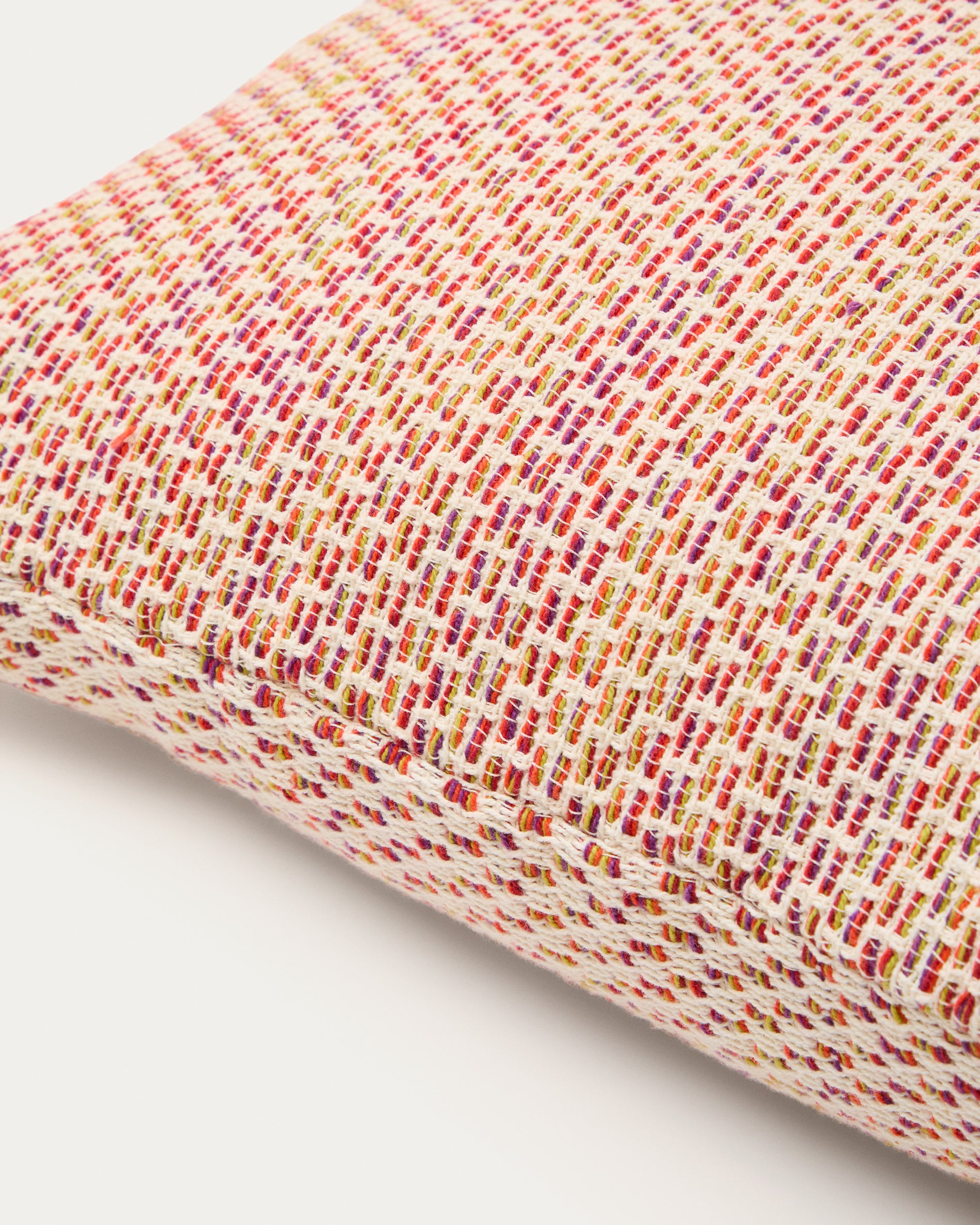 Milianne multicoloured jacquard cotton cushion cover, 50 x 50 cm - Detail