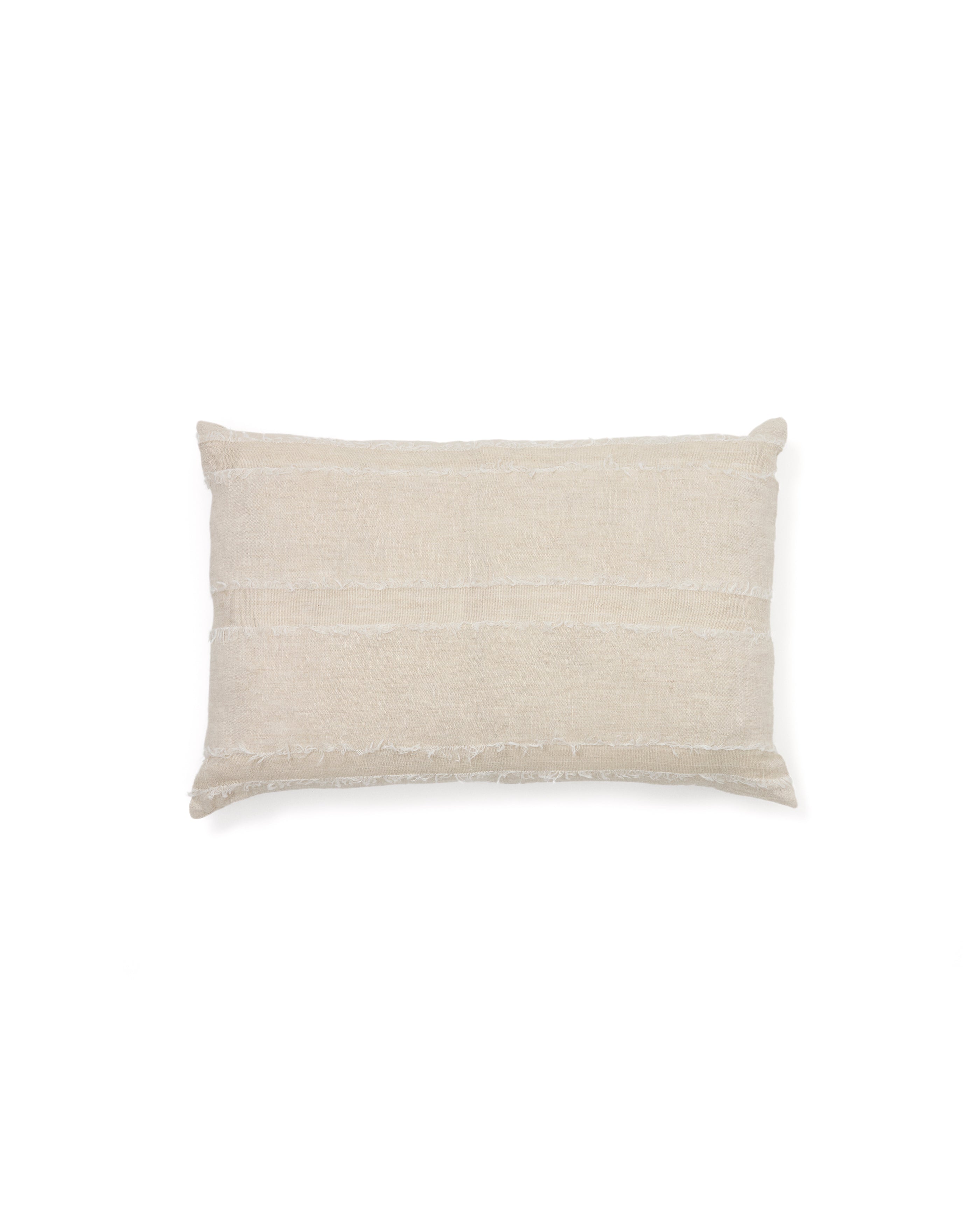 Neris beige 100% linen cushion cover 40 x 60cm - Product Image