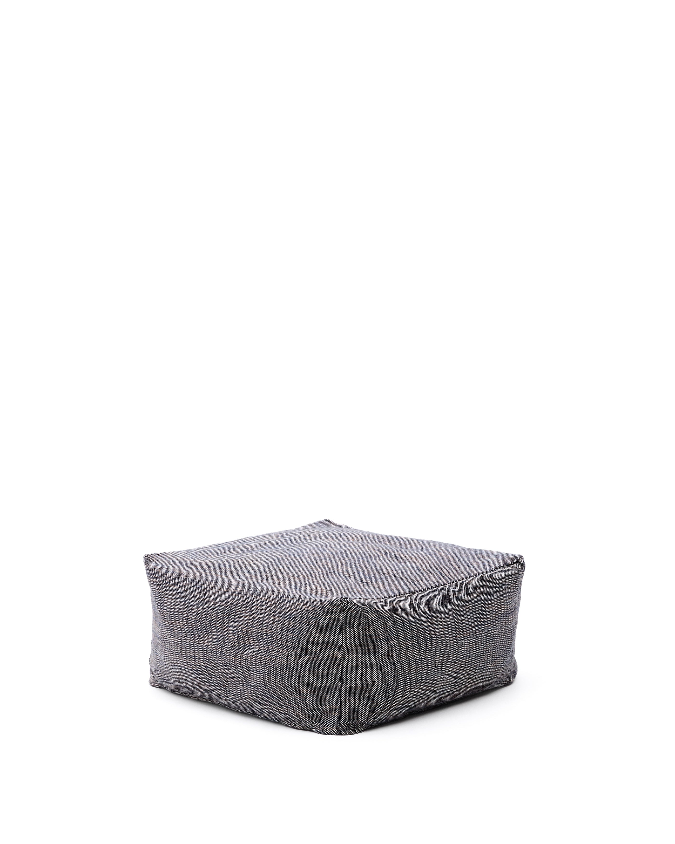 Pouf Vedell 100% PET dark blue 60 x 60 x 30 cm - Product Image