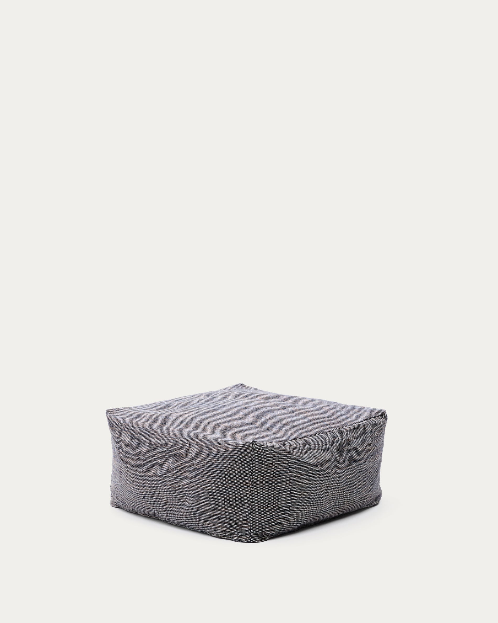 Pouf Vedell 100% PET dark blue 60 x 60 x 30 cm - Product View