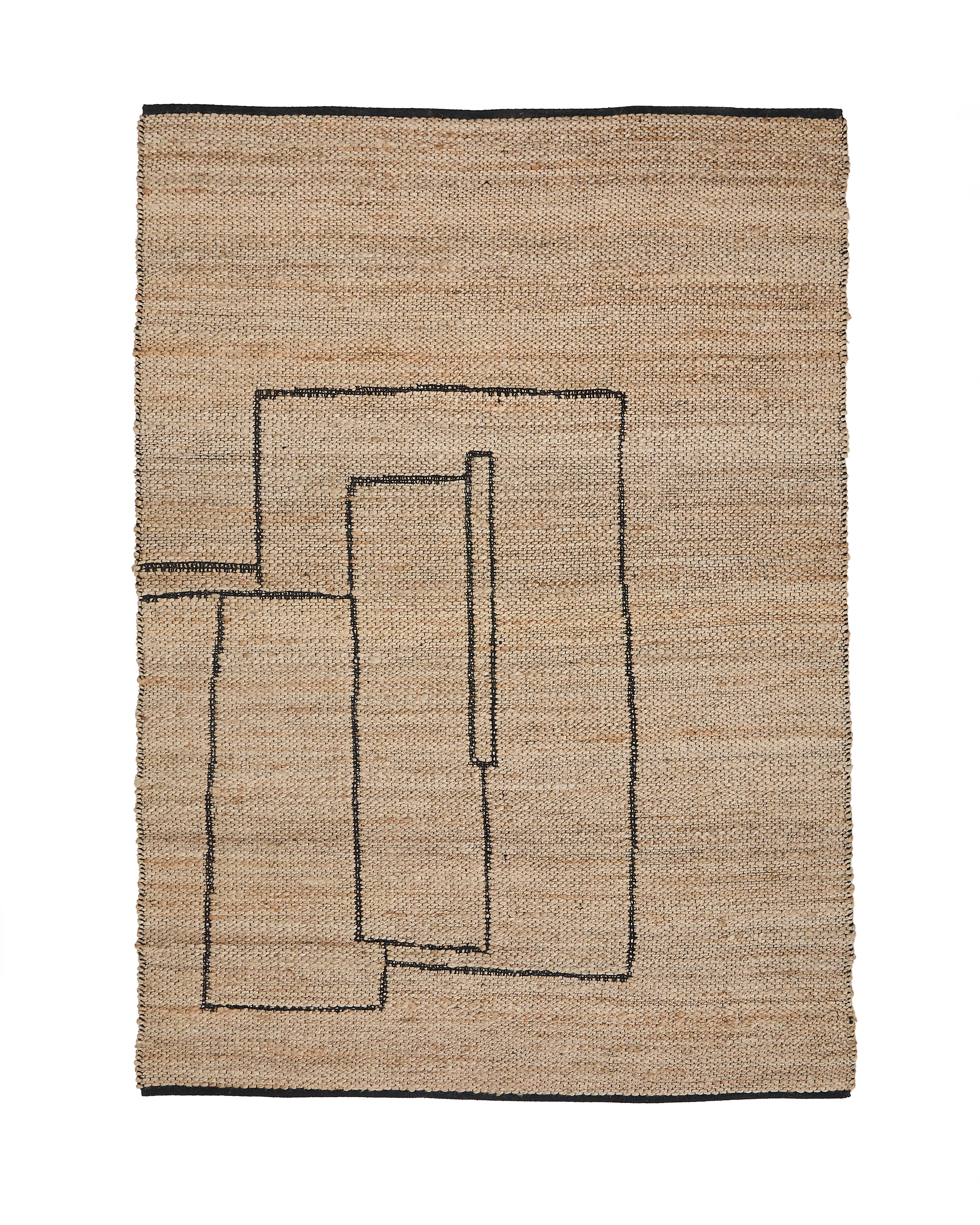 Graphic rug Velira in jute 200 x 300 cm - Product Image