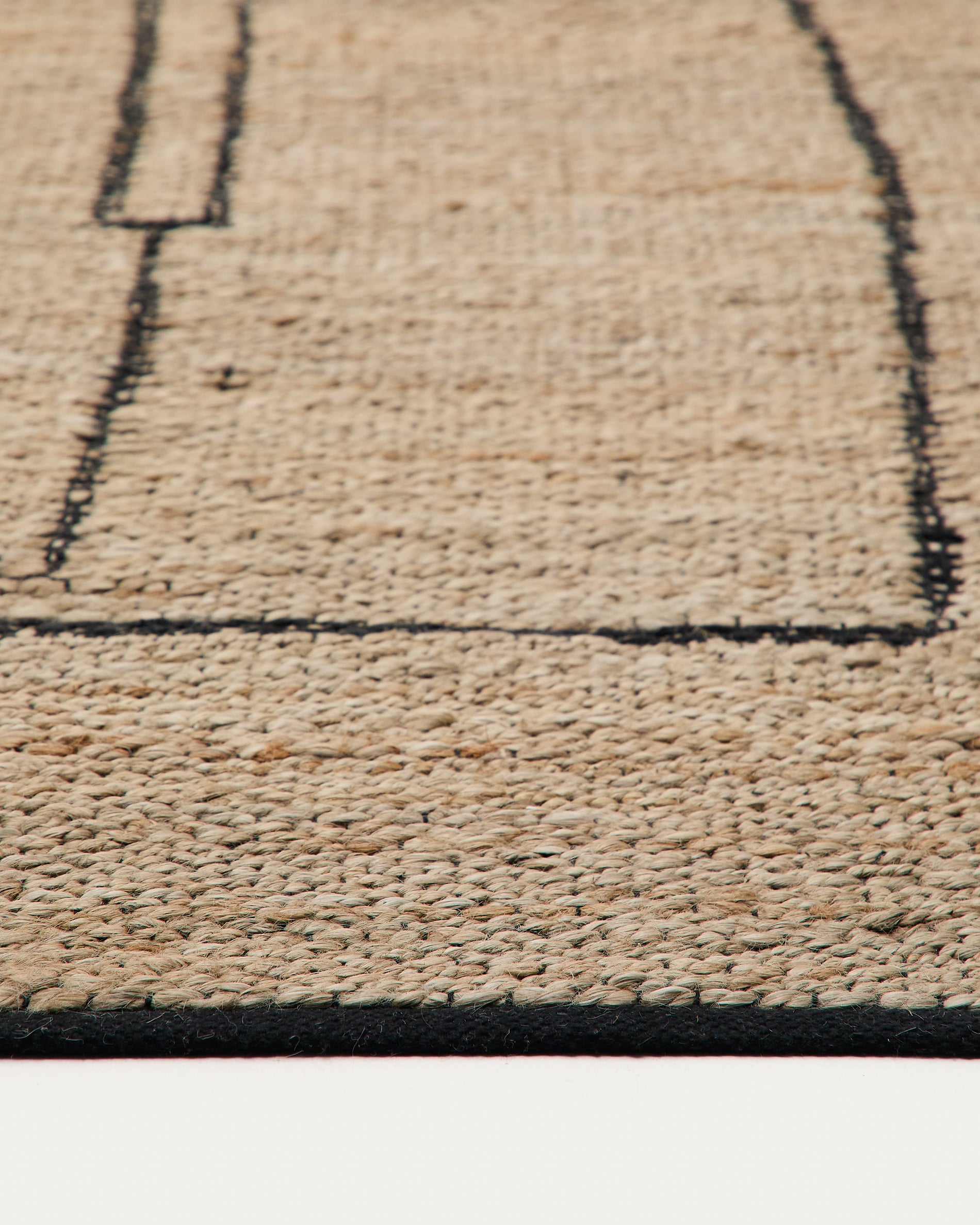 Graphic rug Velira in jute 200 x 300 cm - Detail