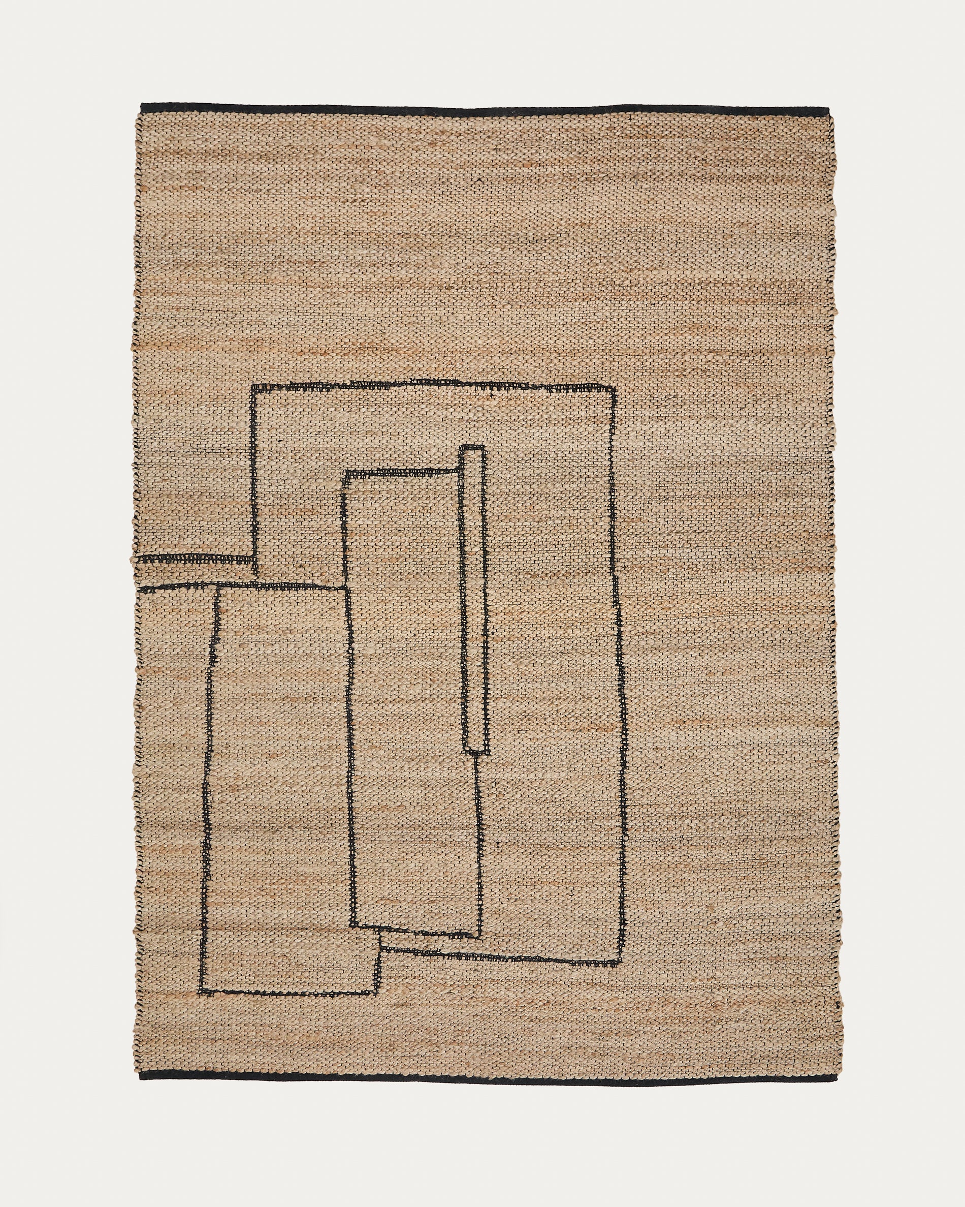 Graphic rug Velira in jute 200 x 300 cm - Product View