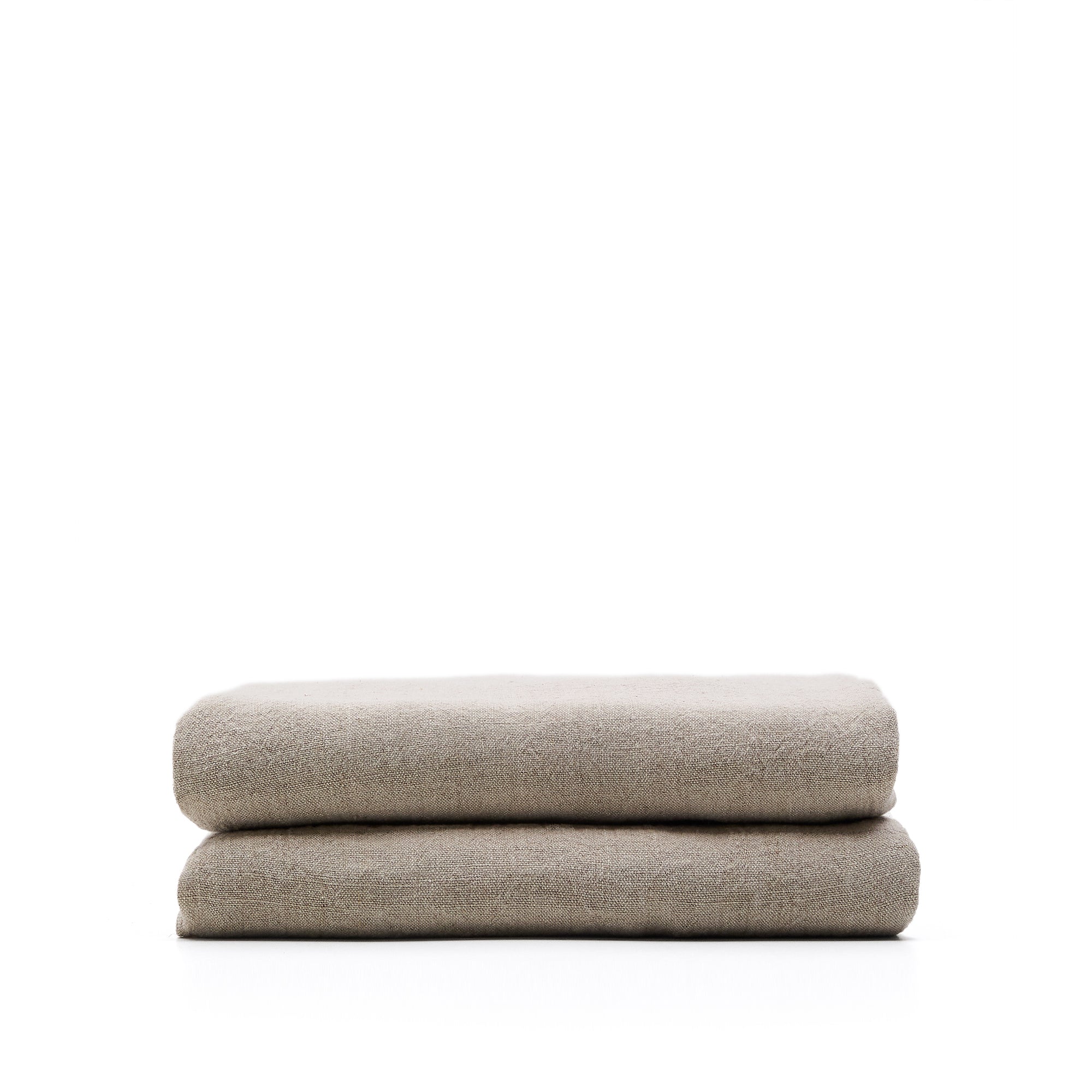 Tandi beige 100% linen bedspread for 90/135cm bed - Product Image