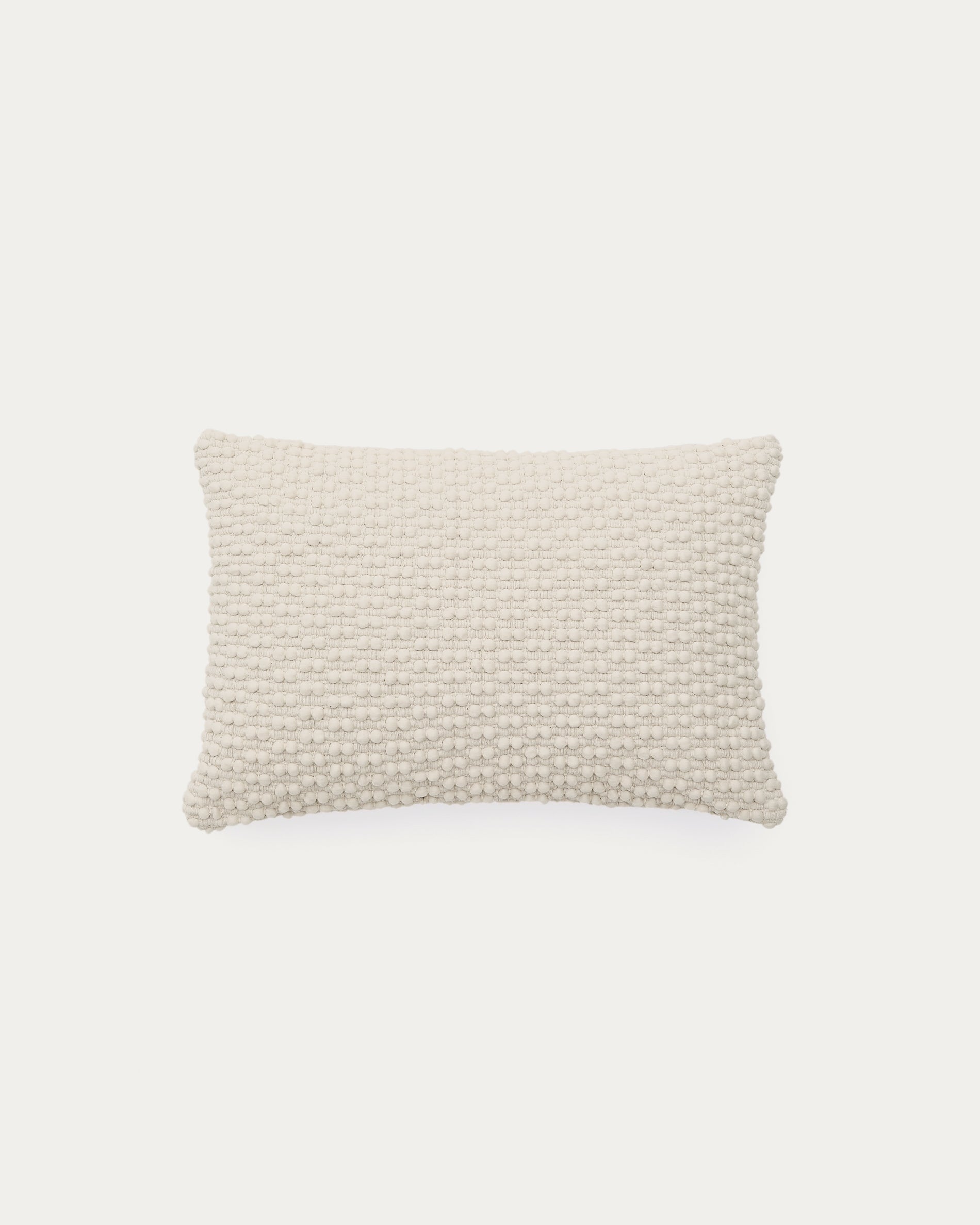 Mascarell white cotton and polyester cushion cover 40 x 60 cm - Product View