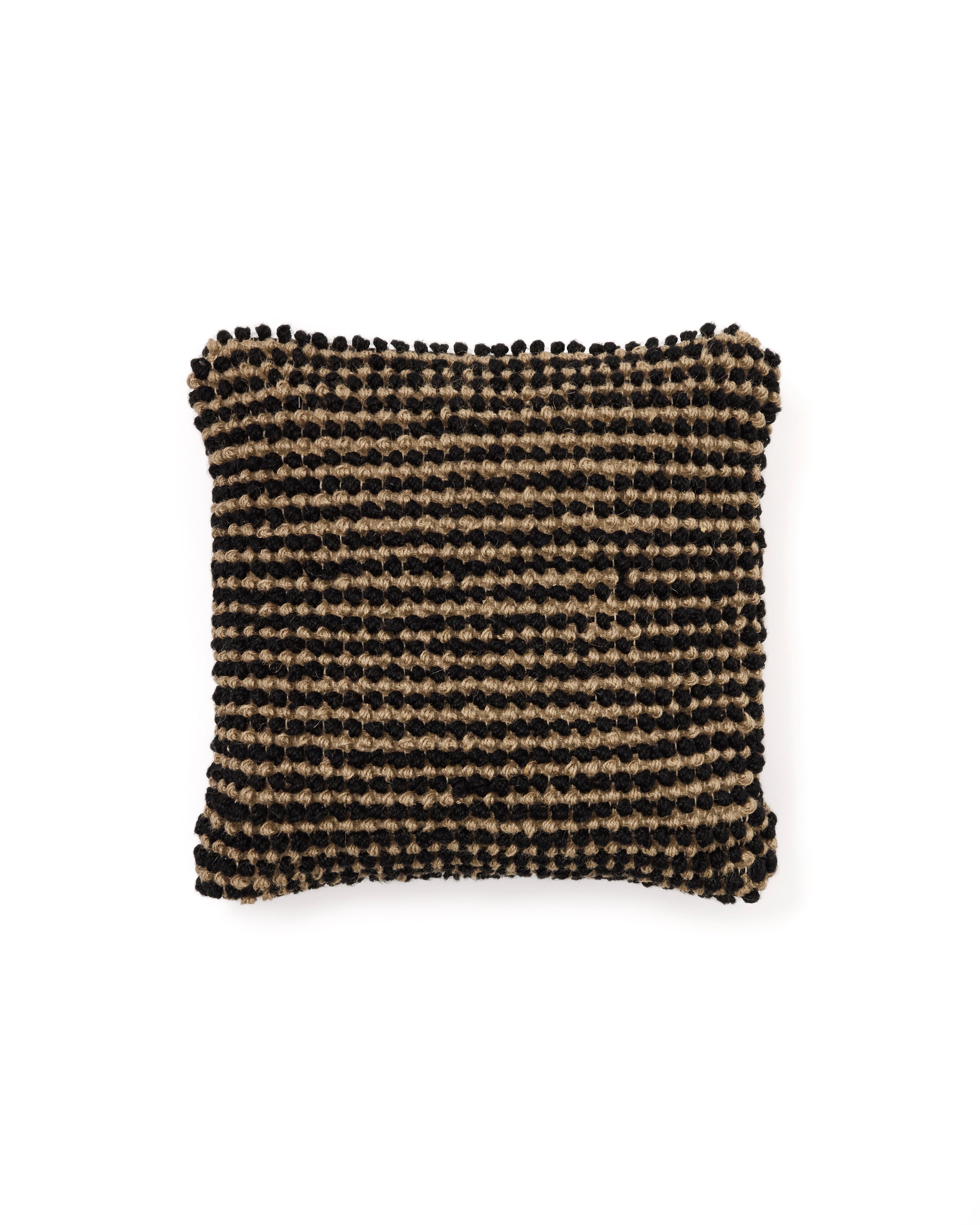 Sayen black jute cushion cover 50 x 50 cm - Product Image