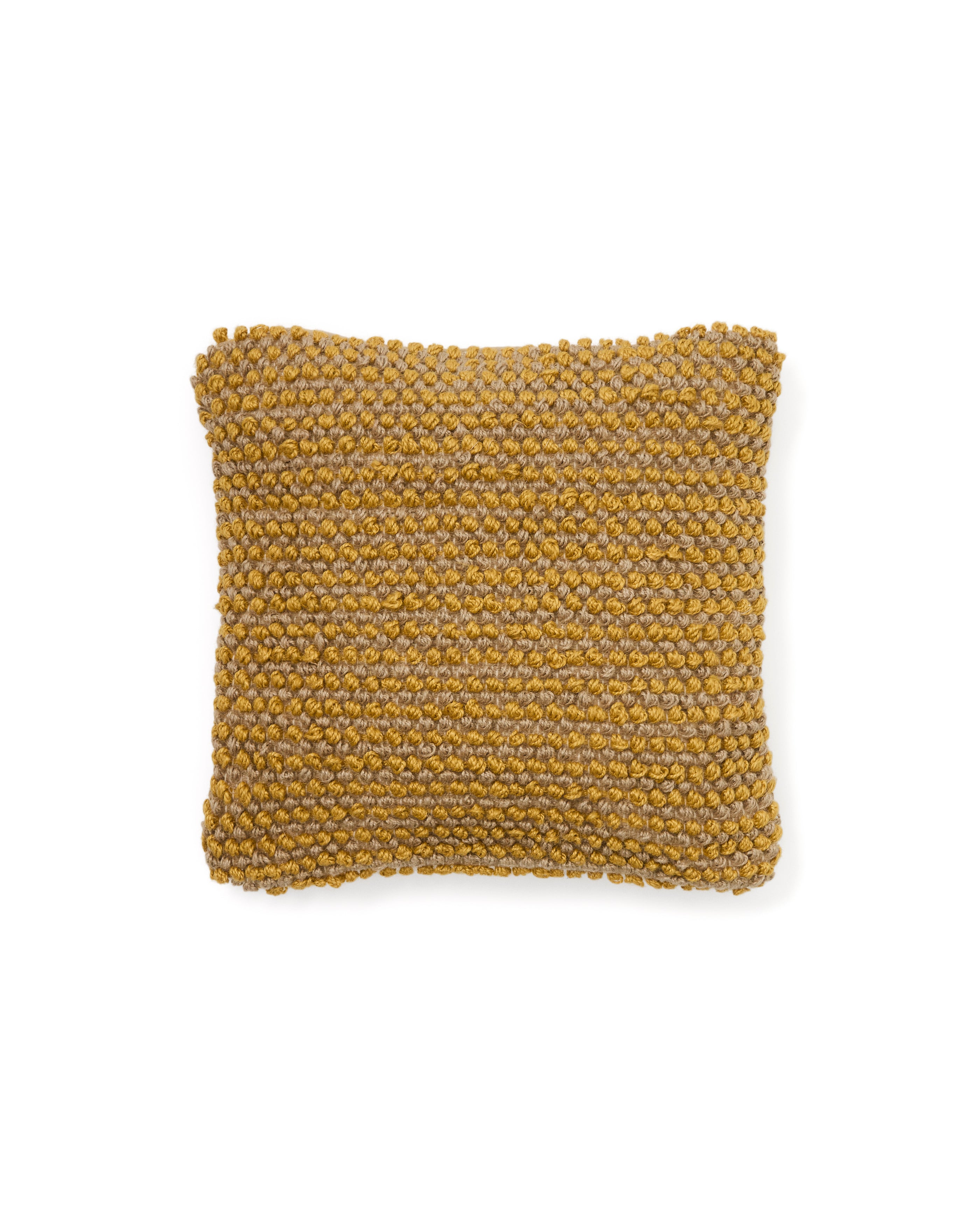 Sayen mustard jute cushion cover 50 x 50 cm - Product Image
