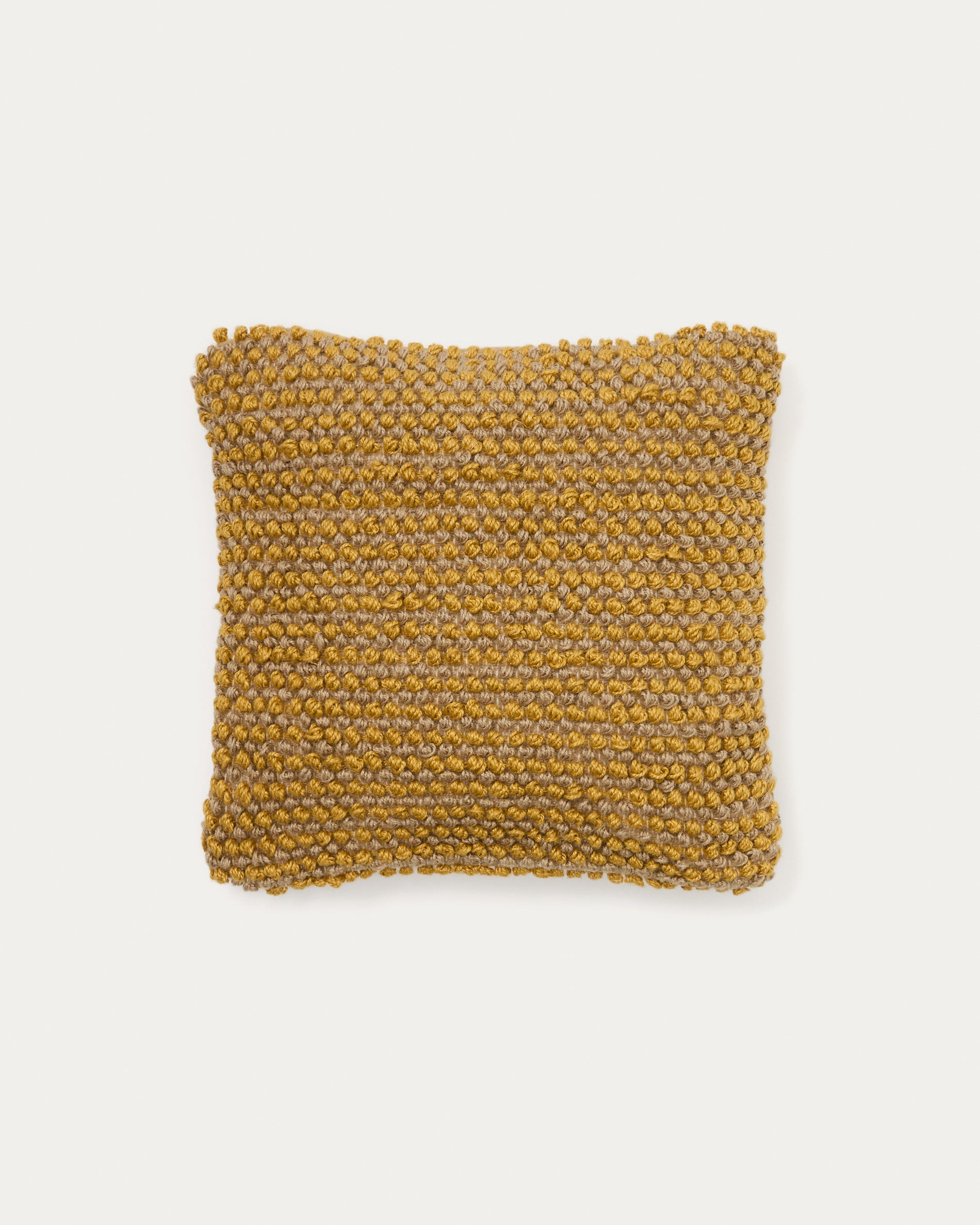 Sayen mustard jute cushion cover 50 x 50 cm - Product View