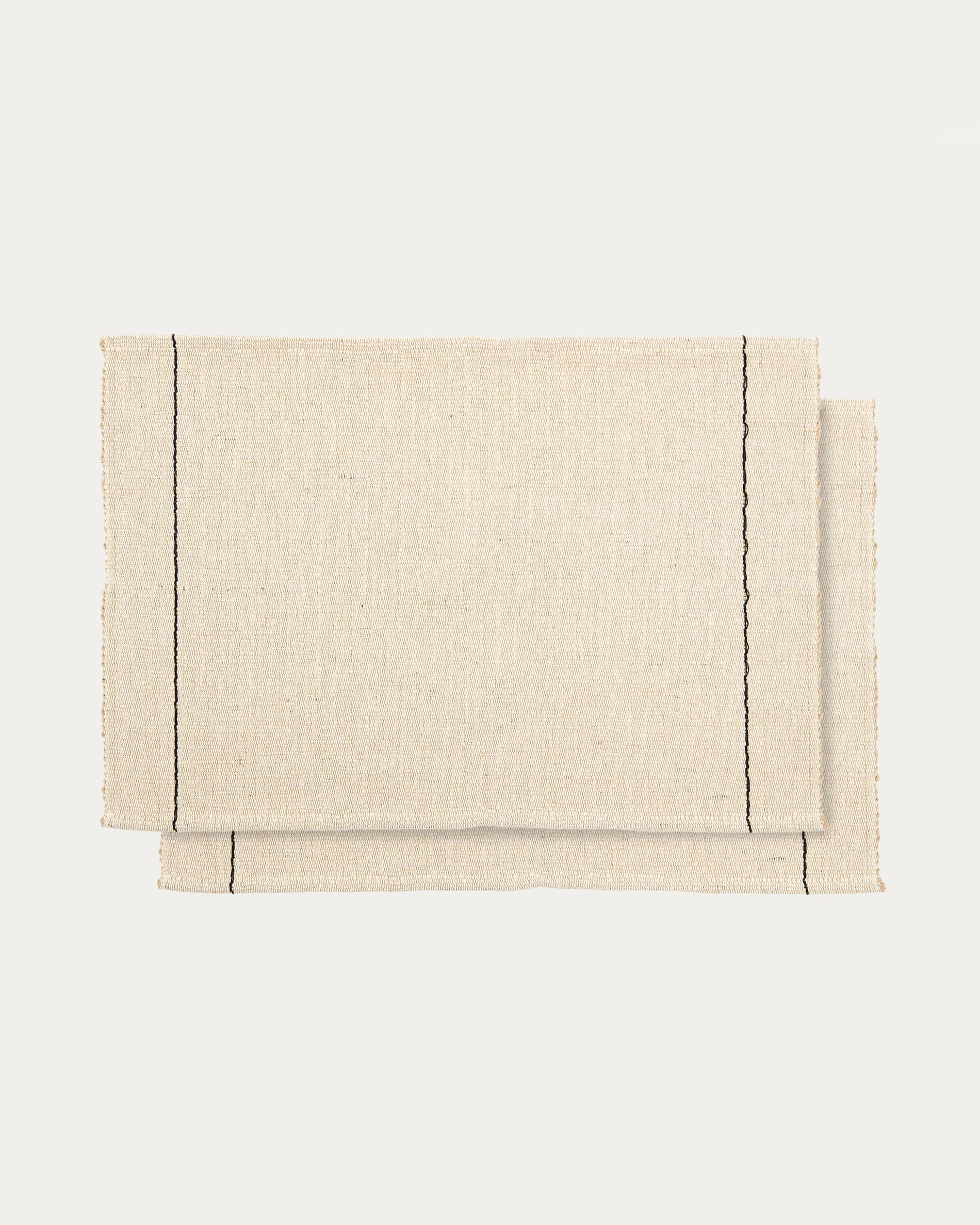 Lunel set of 2 jute placemats 50 x 35cm - Product View