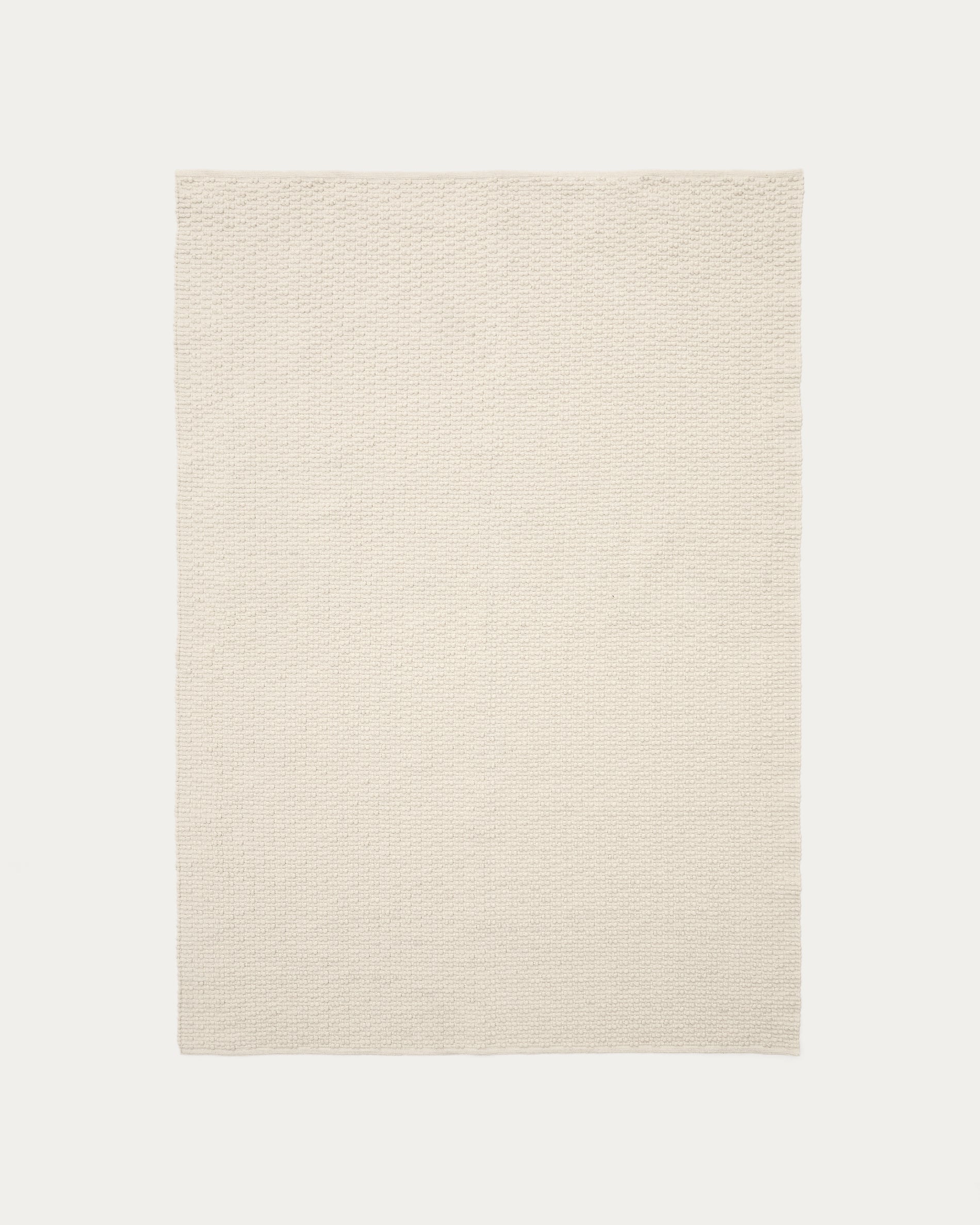 Mascarell white cotton and polyester rug 160 x 230 cm - Product View