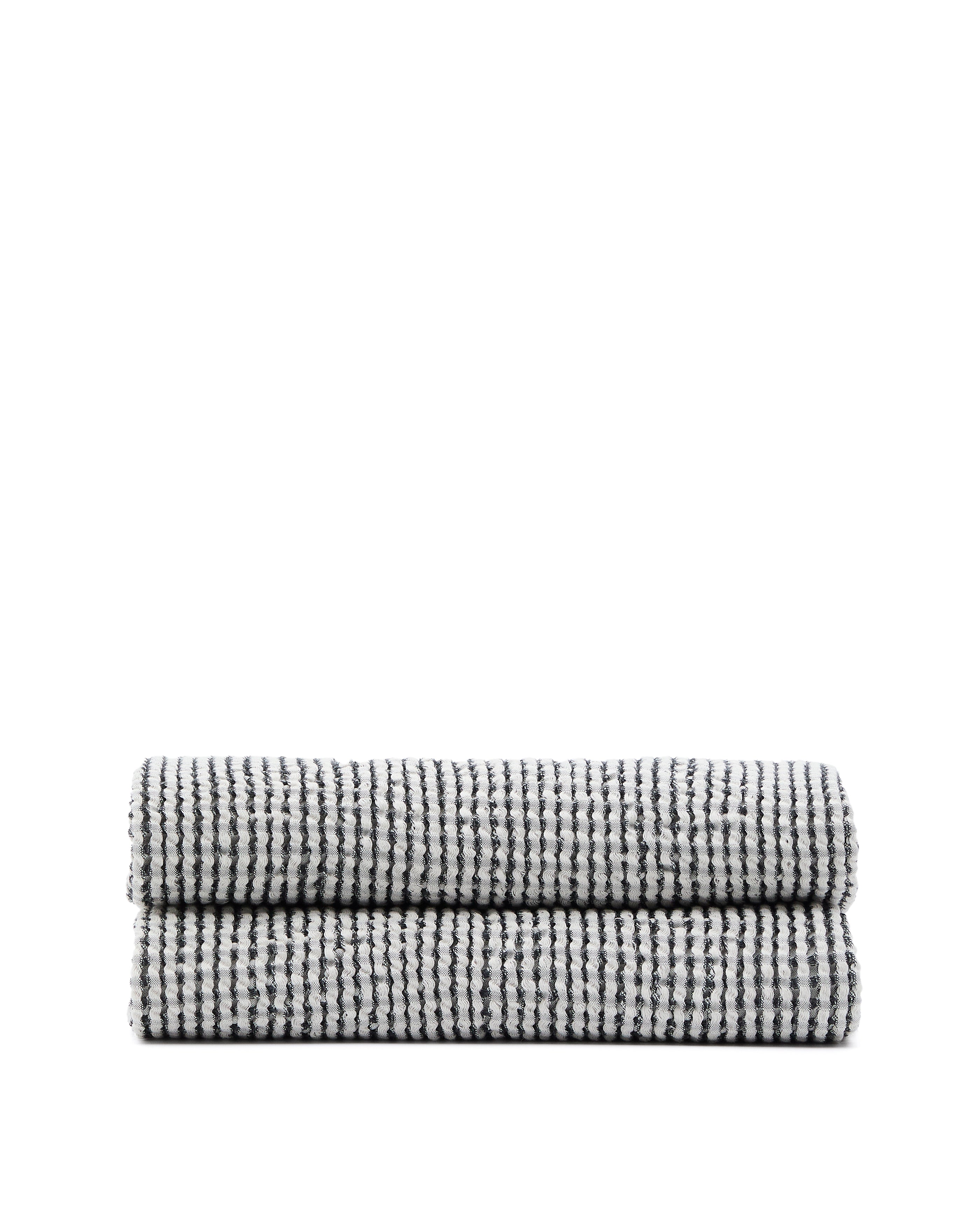 Mabile blue striped jacquard 100% cotton bedspread for 90/135cm bed - Product Image