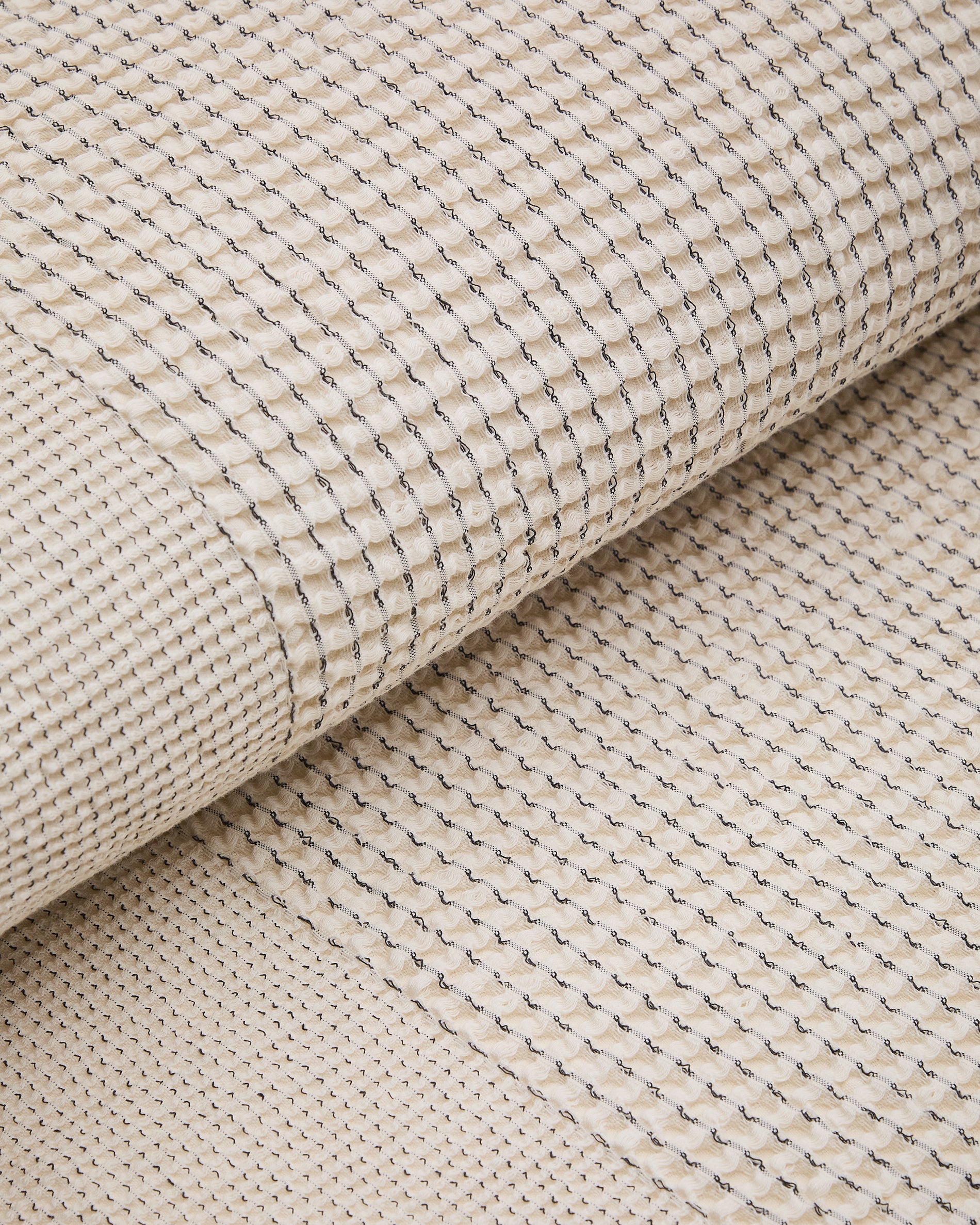 Mabile blue striped jacquard 100% cotton bedspread for 90/135cm bed - Detail