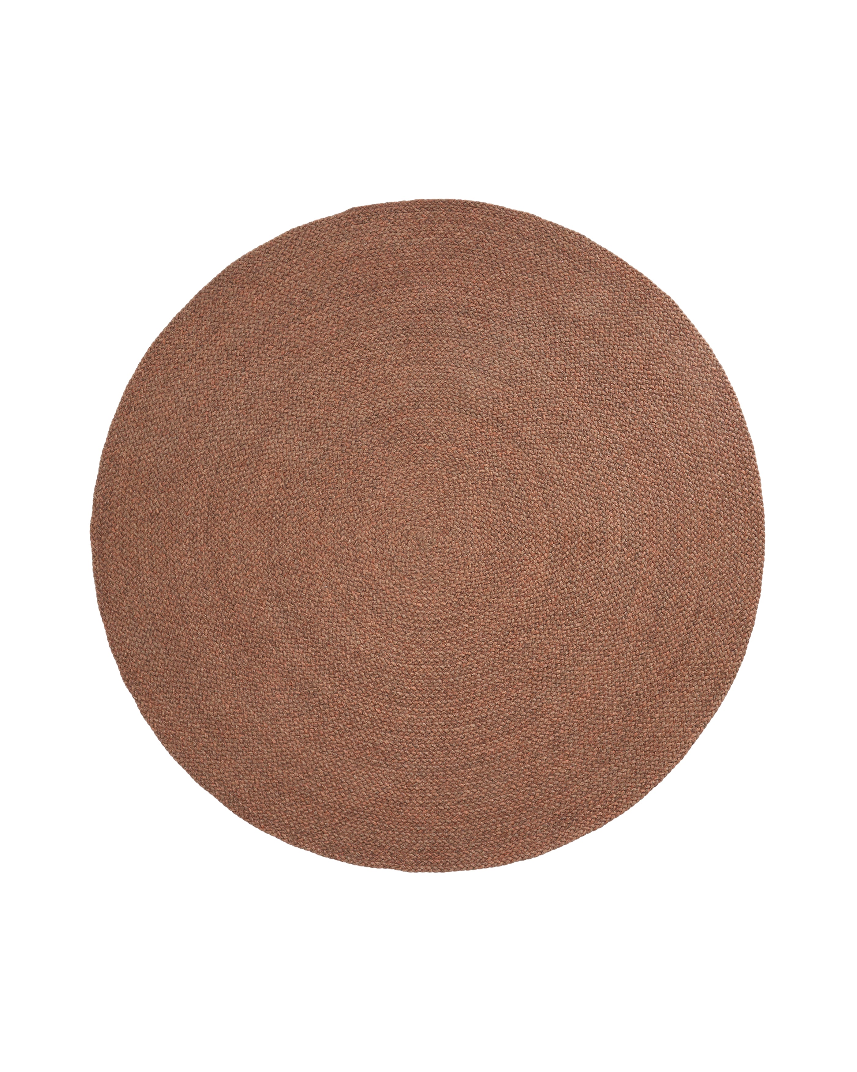 Rug Despas in synthetic fibers terracotta Ø200 cm - Product Image