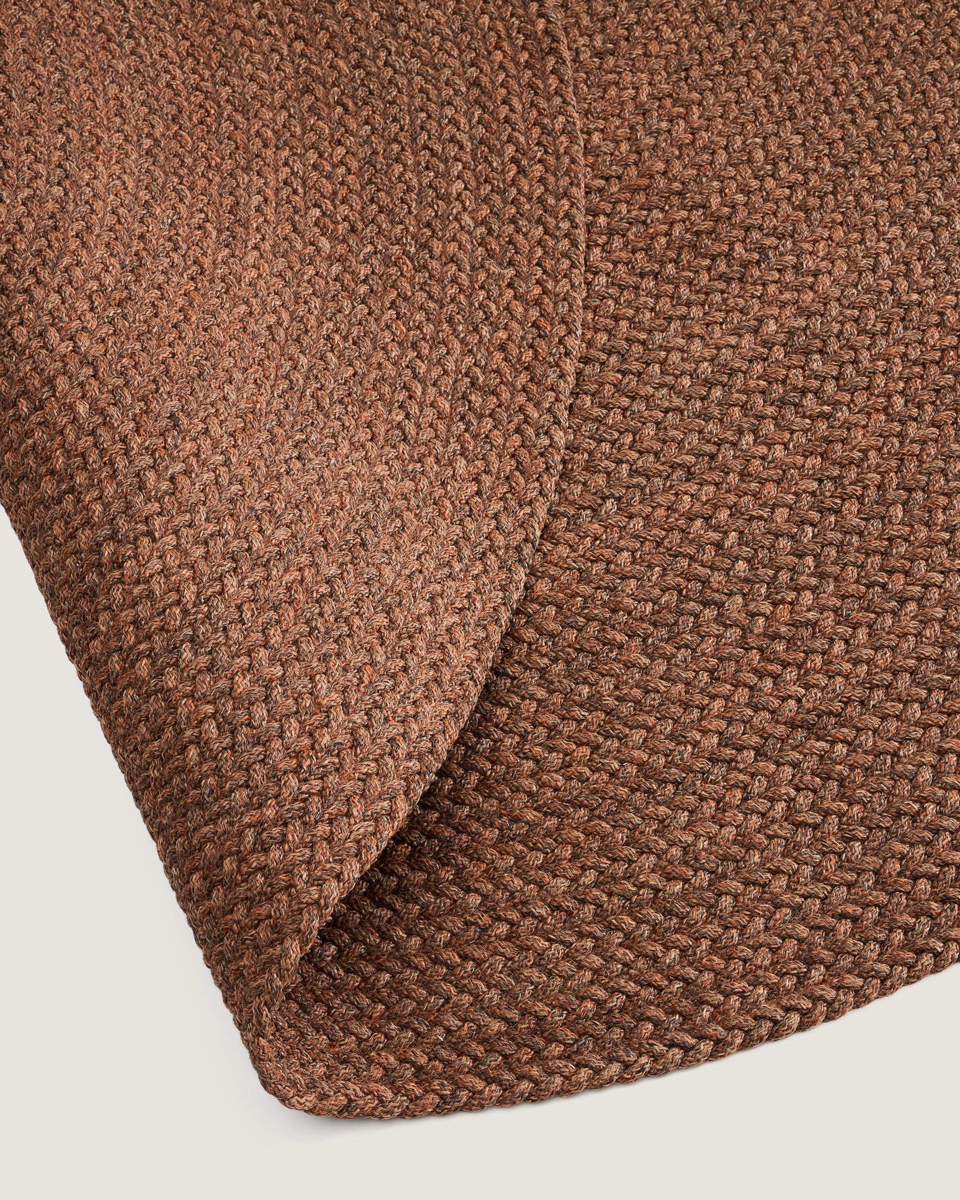 Rug Despas in synthetic fibers terracotta Ø200 cm - Detail