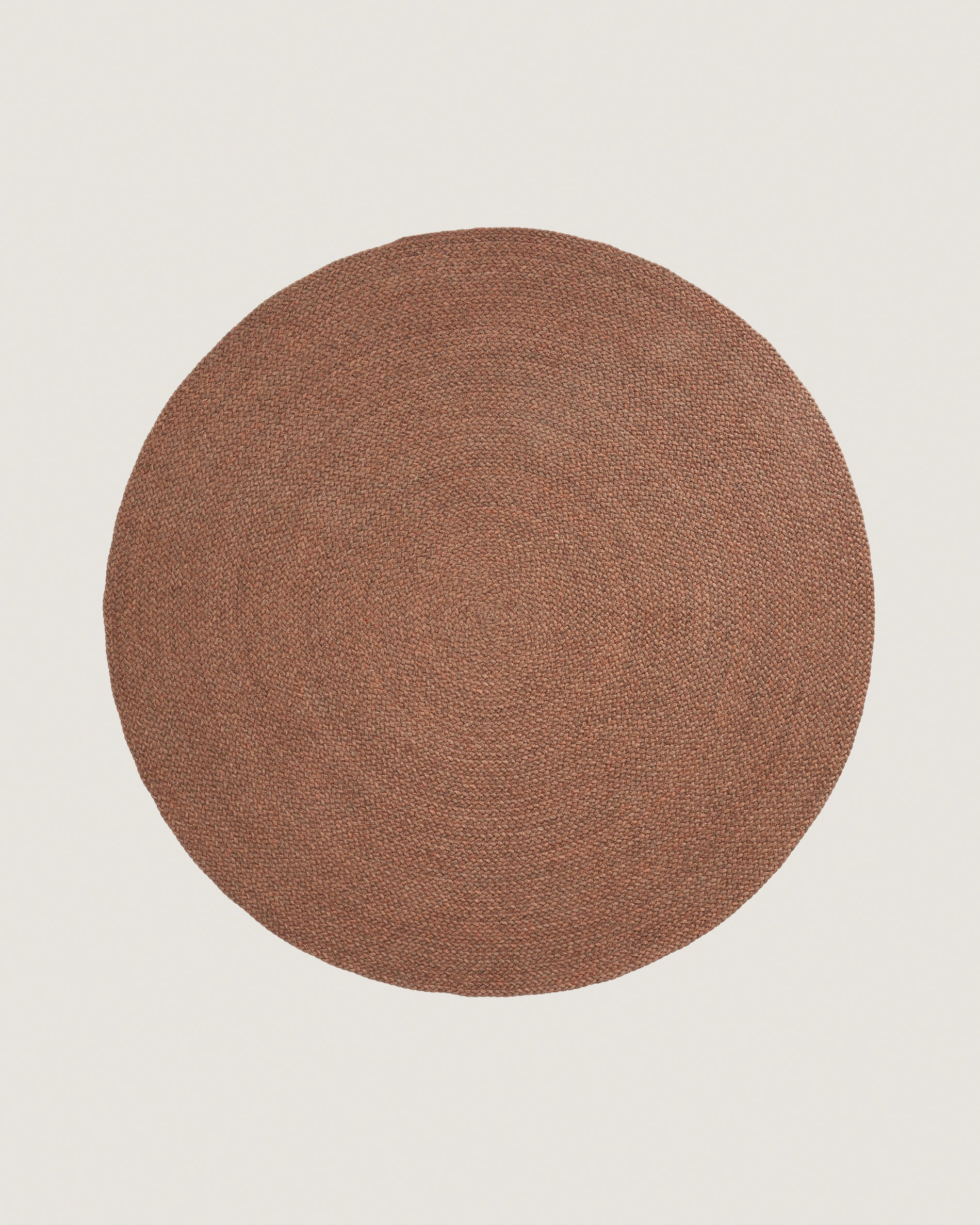 Rug Despas in synthetic fibers terracotta Ø200 cm - Product View