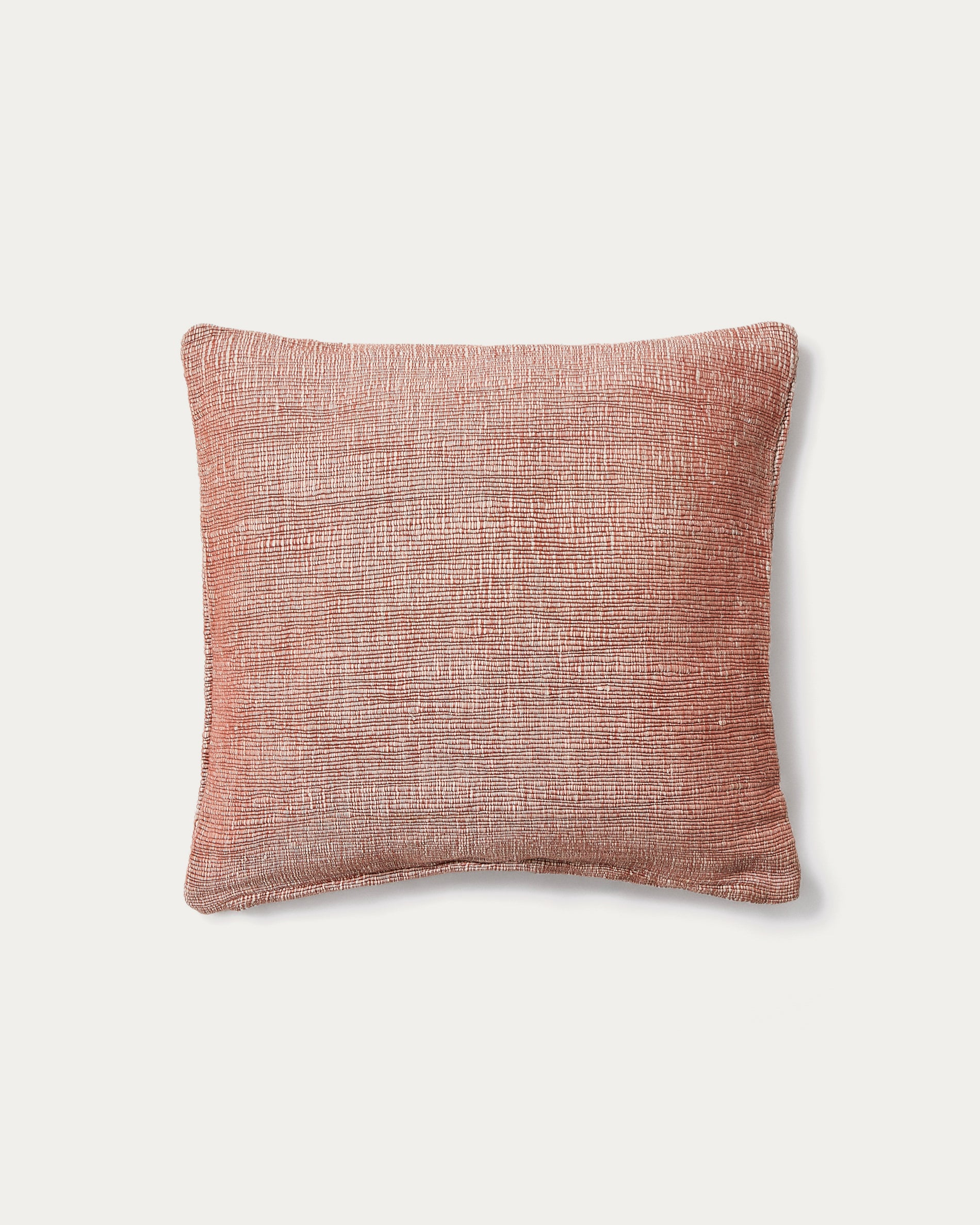 Machiel cushion cover in red viscose jacquard 50 x 50 cm - Product View