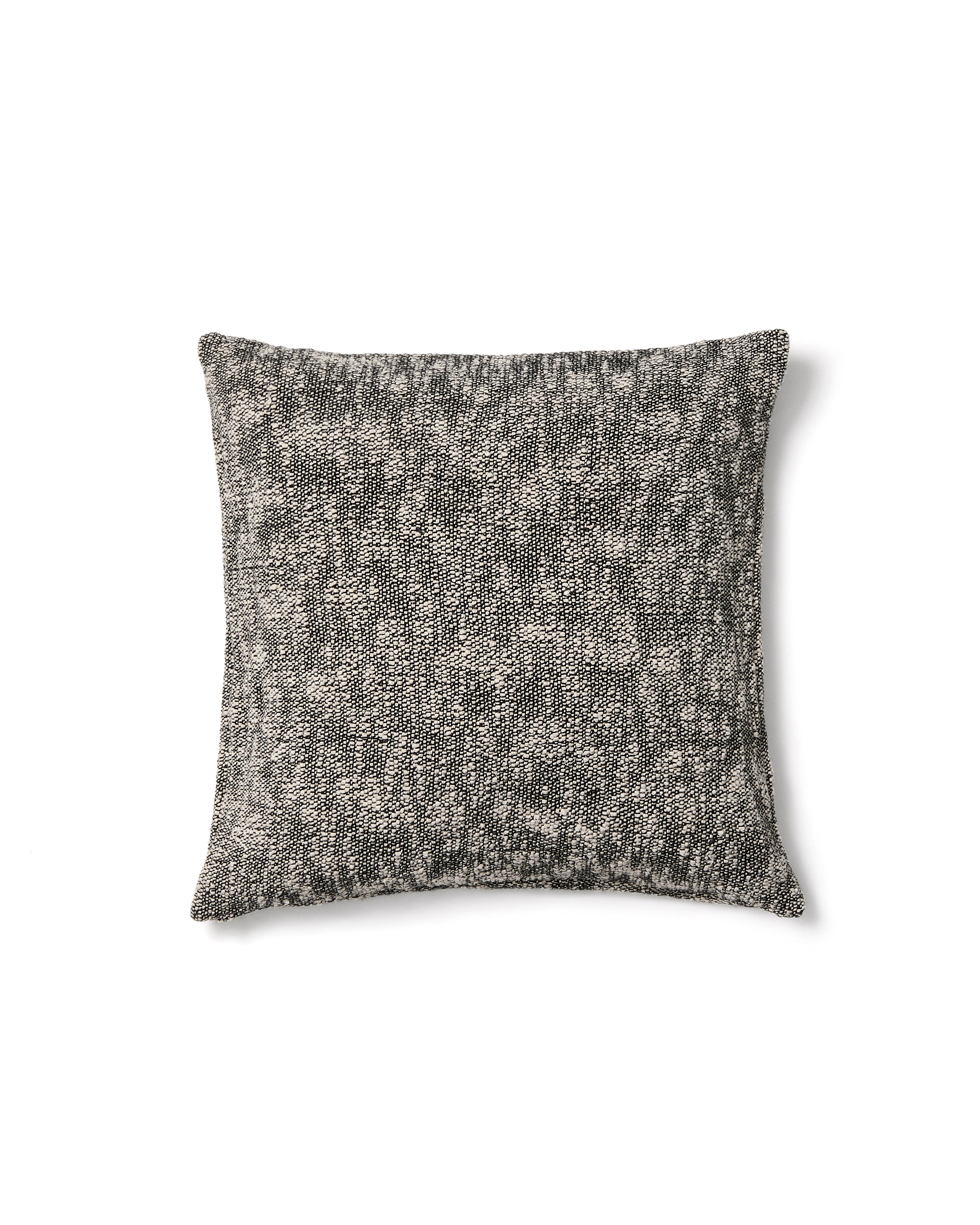 Mevia cushion cover in beige and black linen blend 50 x 50 cm - Product Image