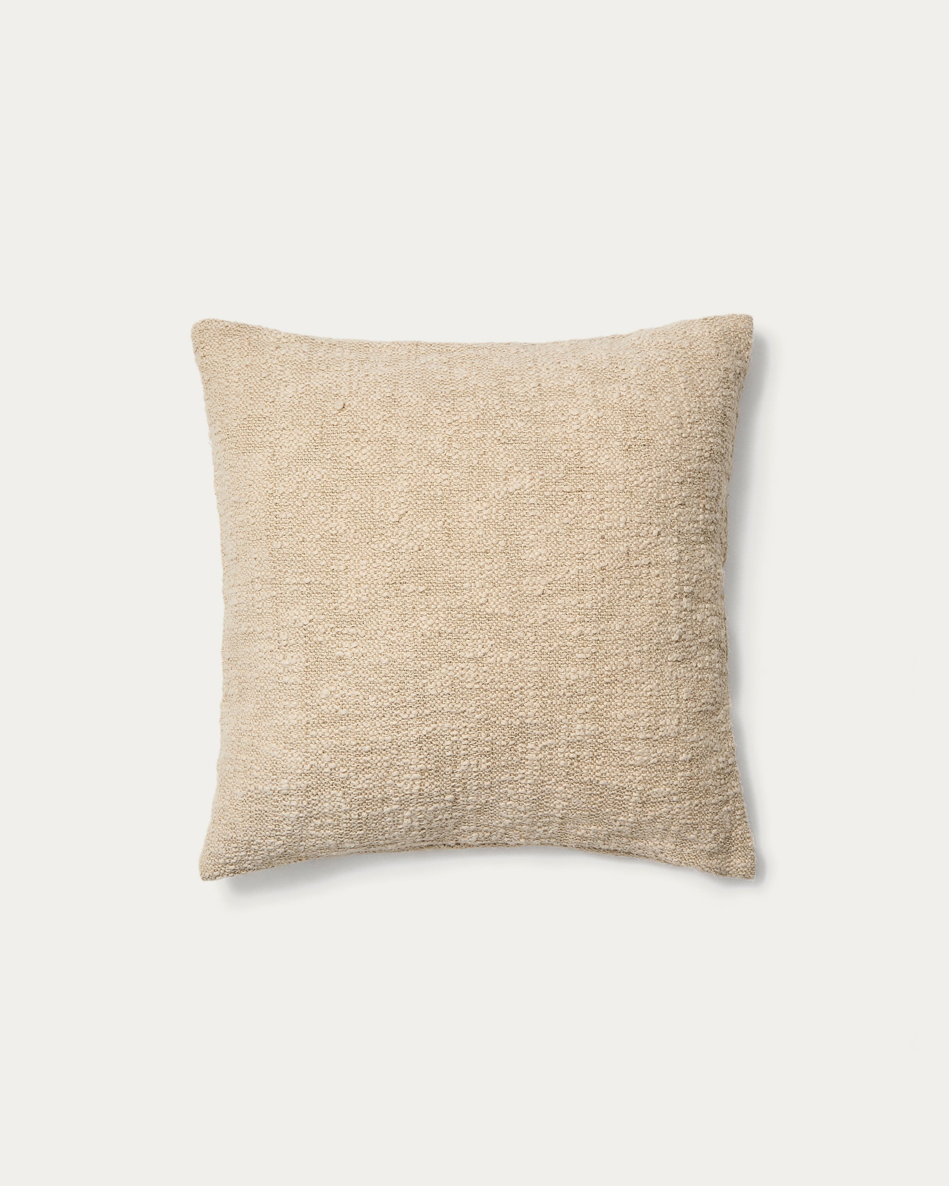 Mevia cushion cover in beige linen blend 50 x 50 cm - Product View