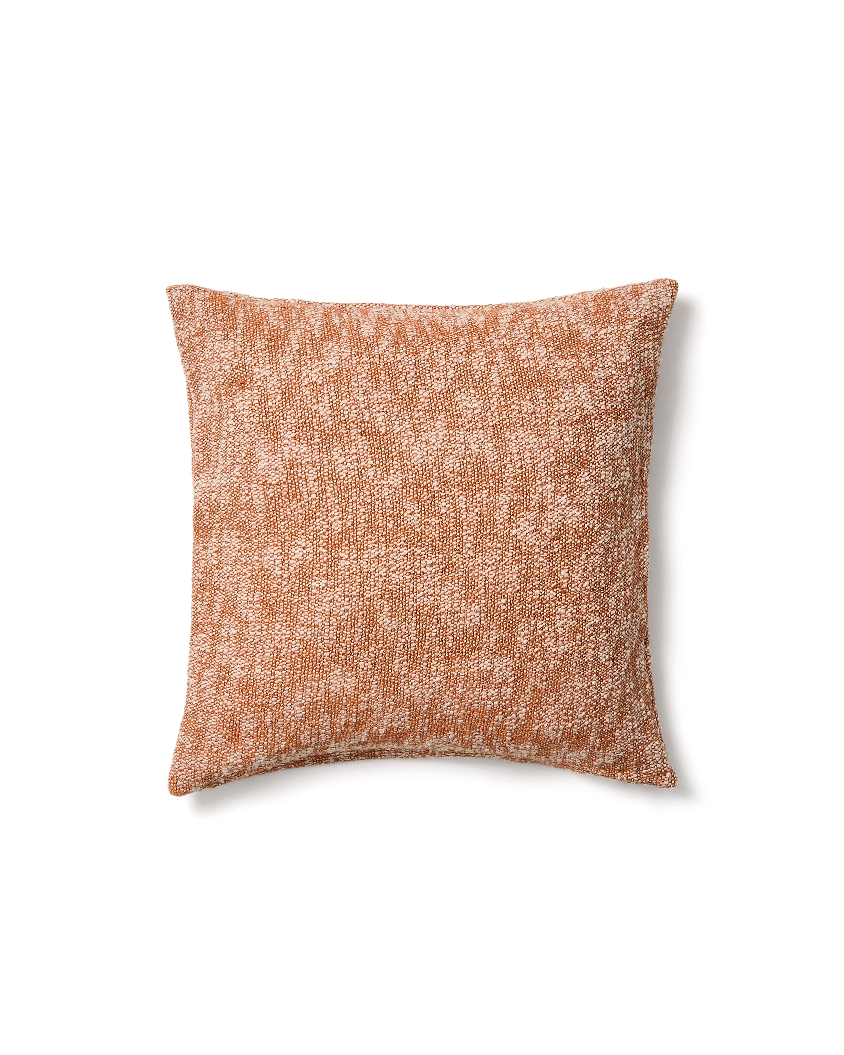 Mevia cushion cover in beige and orange linen blend 50 x 50 cm - Product Image