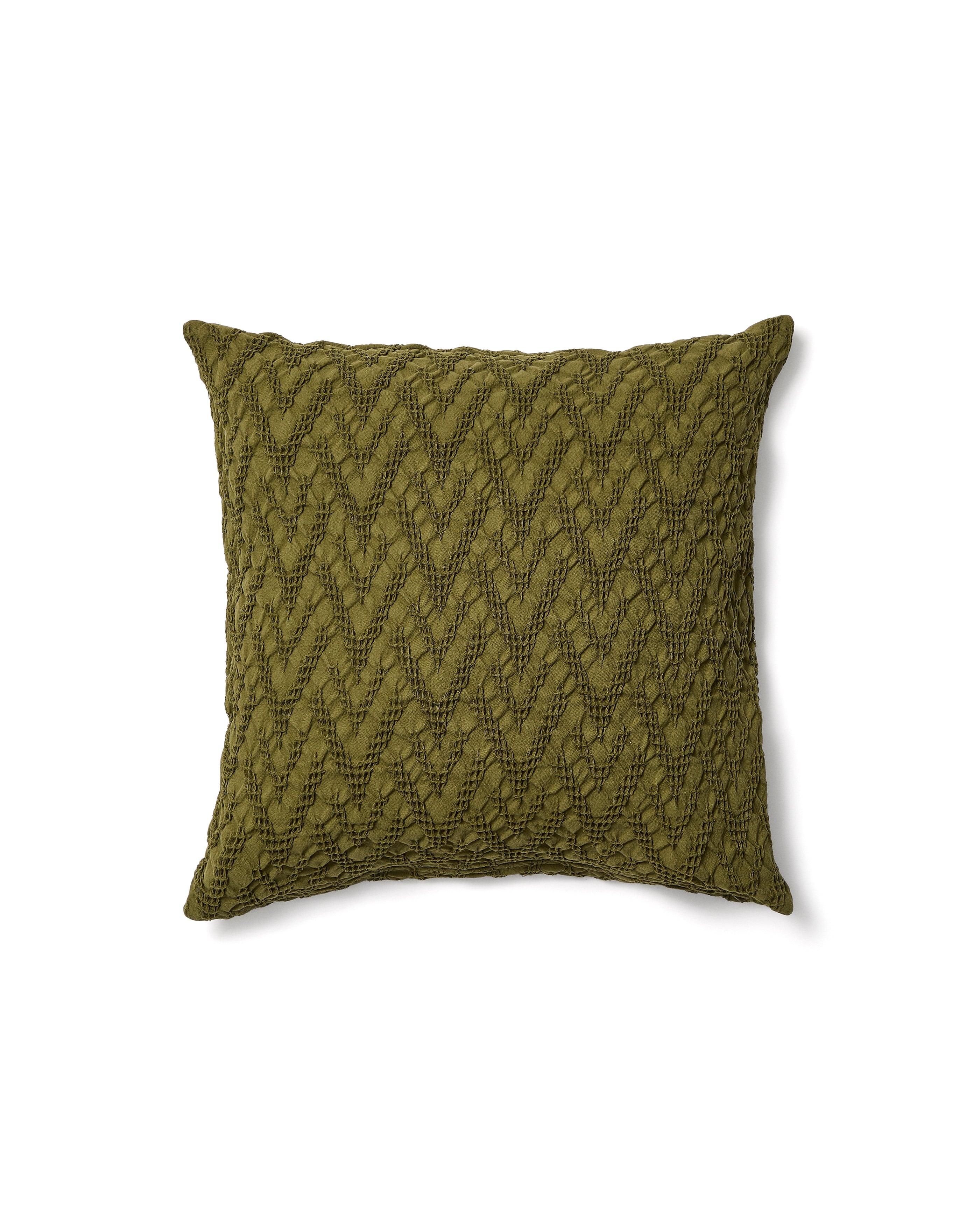 Evone cushion cover 100% cotton with waffle texture green 50 x 50 cm - Product Image