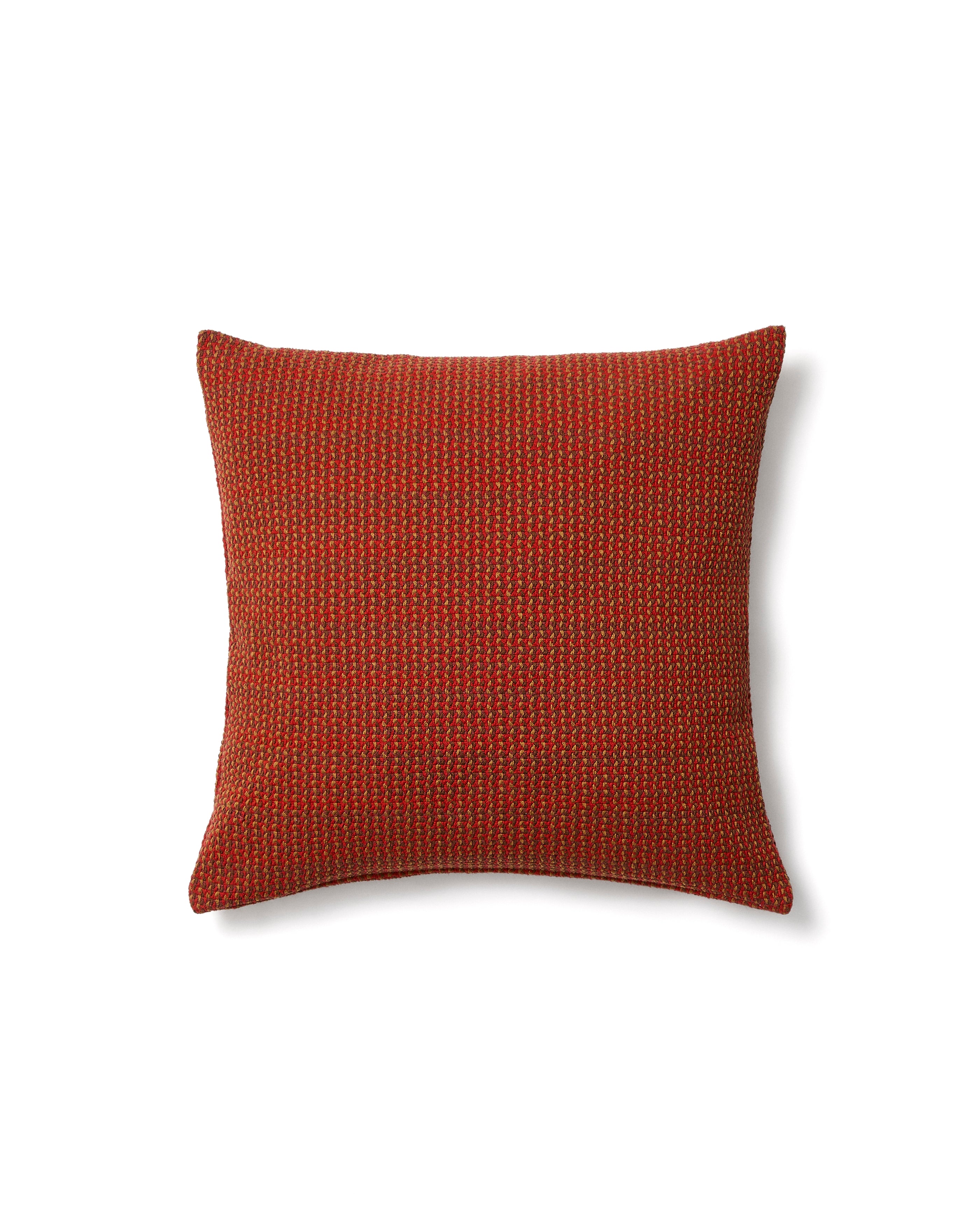Nuval cushion cover in red structured fabric 50 x 50 cm - Product Image
