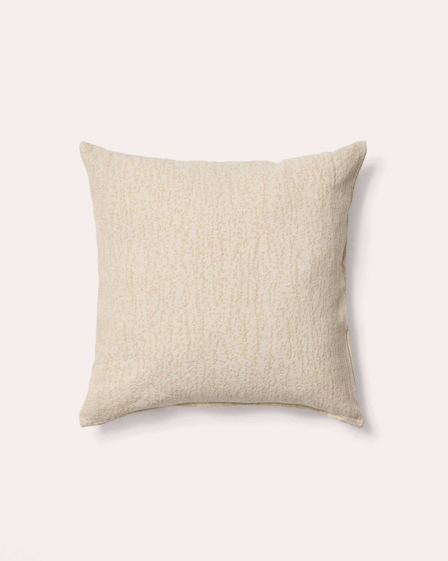 Melien cushion cover in natural dot jacquard 50 x 50 cm - Product View