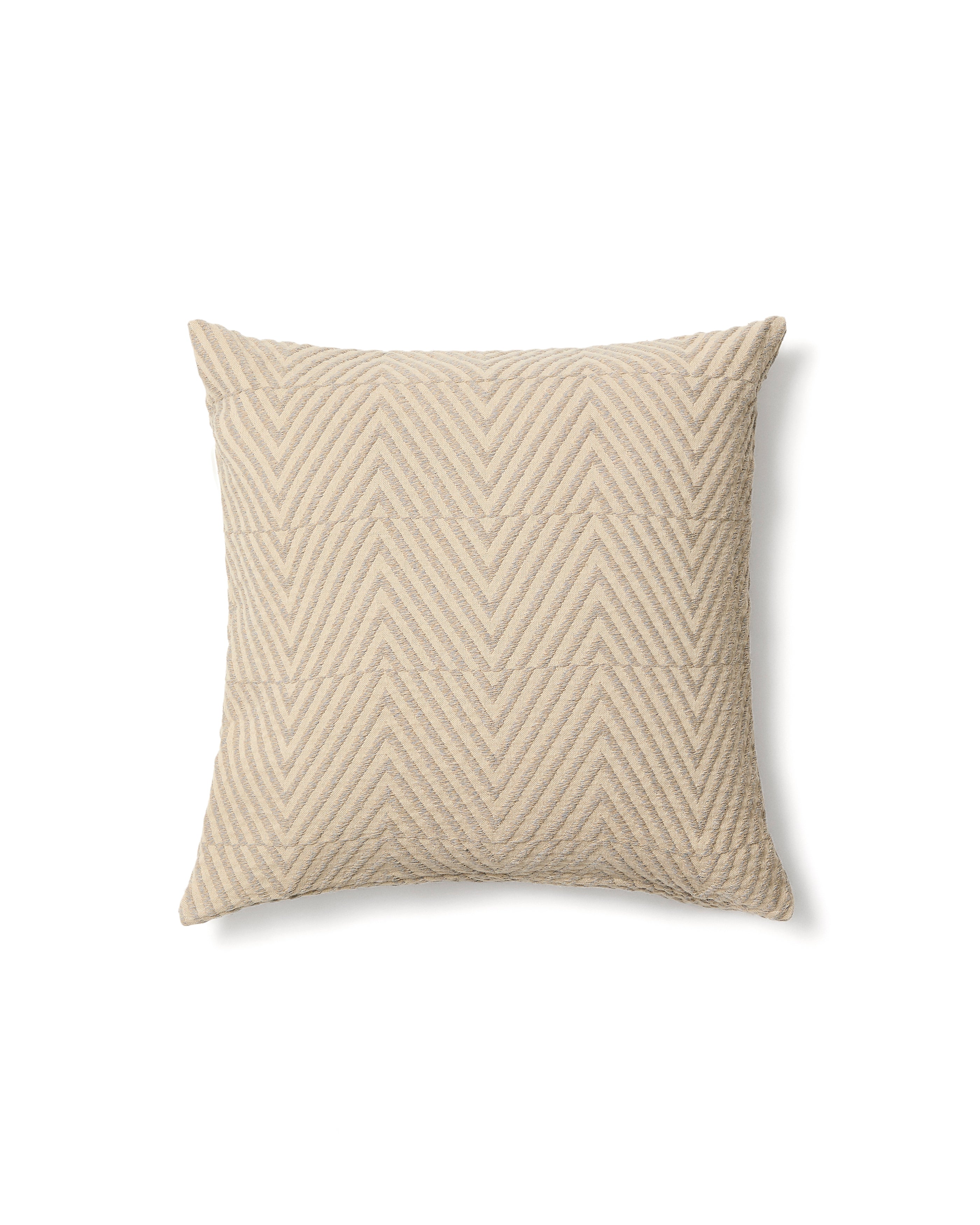 Lunver cushion cover in natural chevron jacquard 50 x 50 cm - Product Image