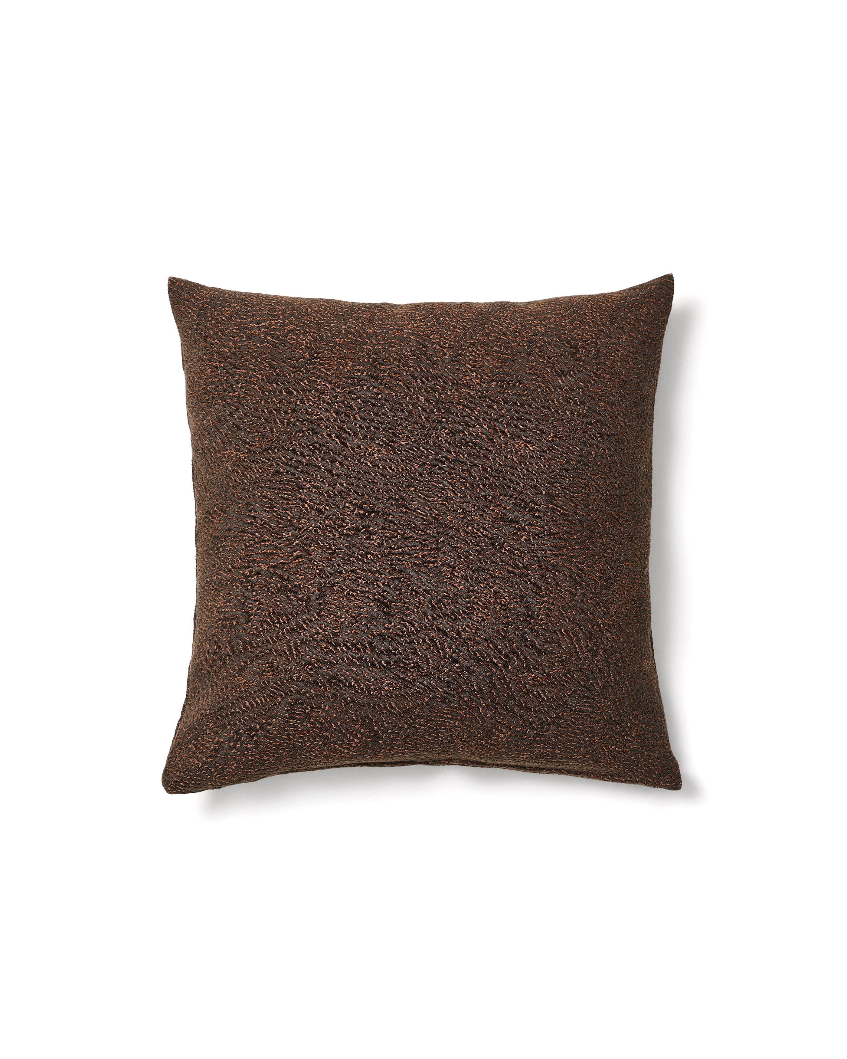 Junie cushion cover in brown cotton jacquard 50 x 50 cm - Product Image