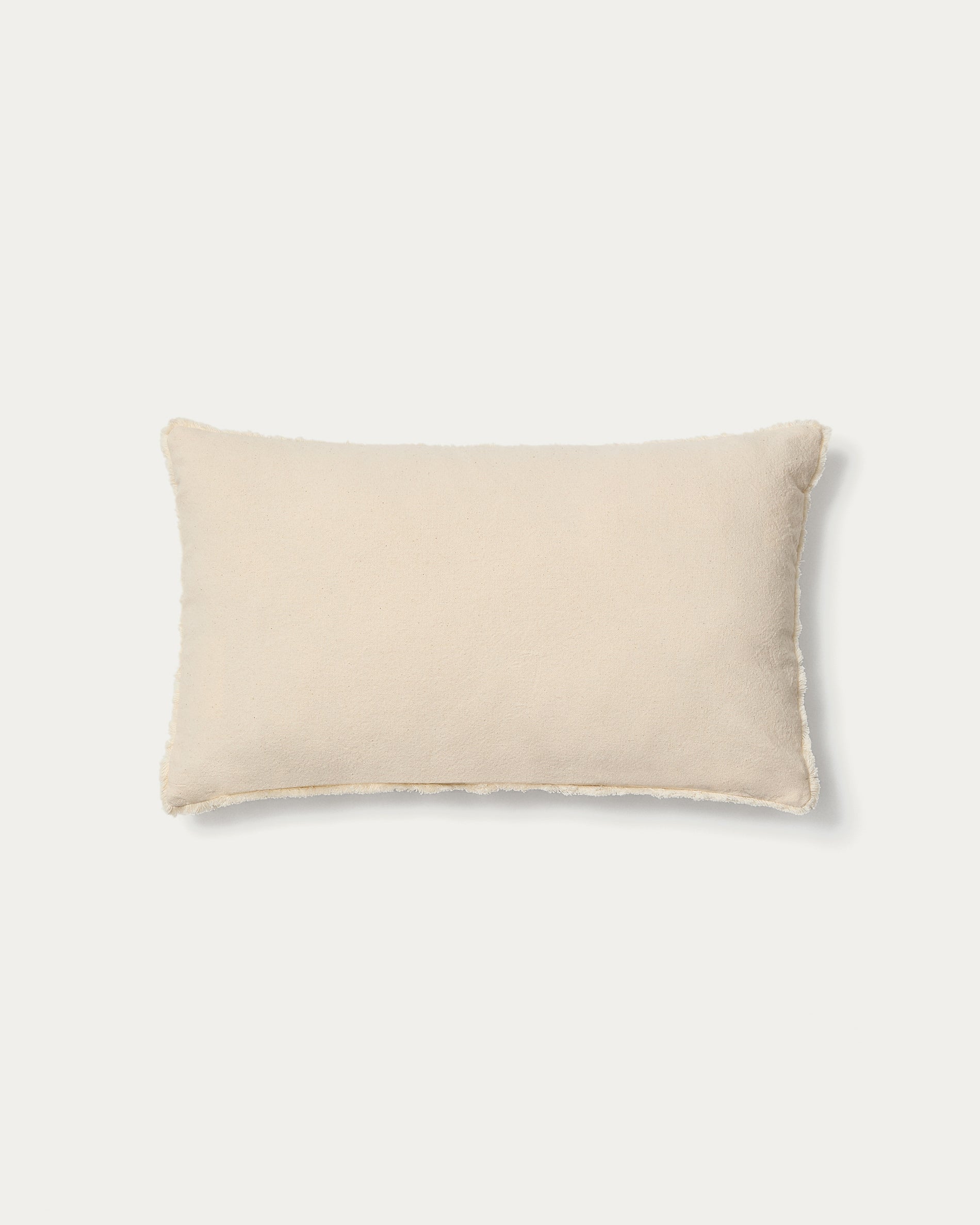 Narela cushion cover in natural jacquard cotton and viscose 50 x 30 cm - Product View