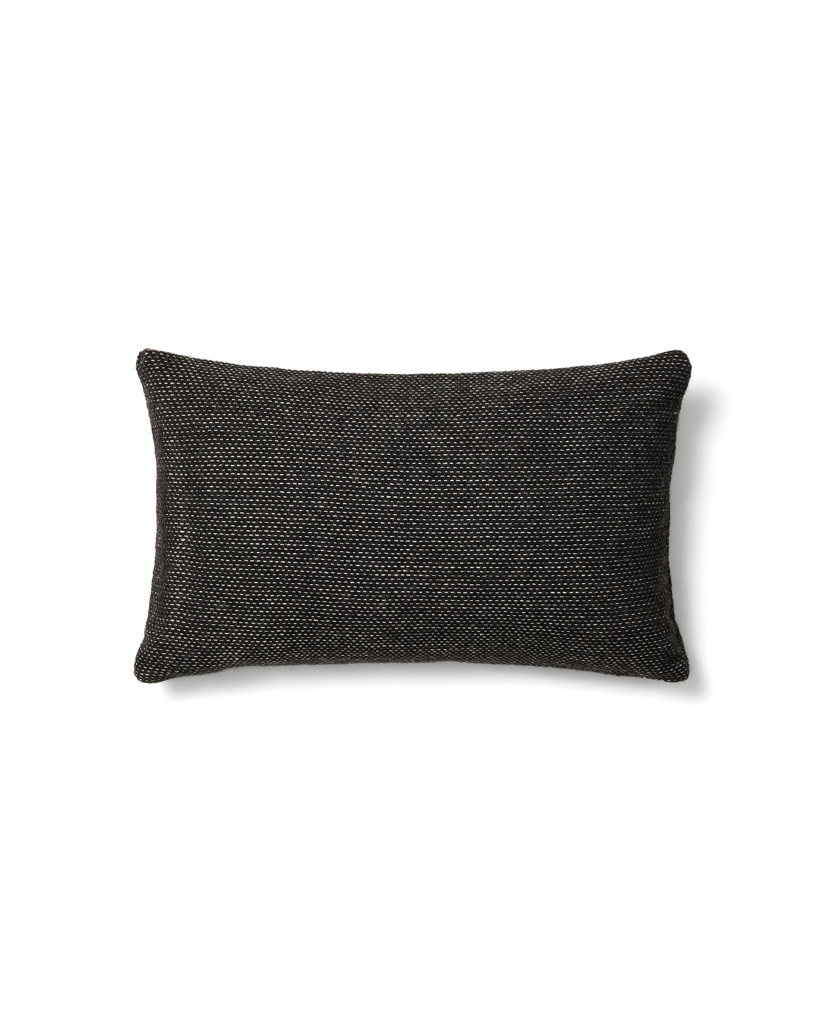 Elira wool and cotton cushion cover in black 40 x 60 cm - Product Image