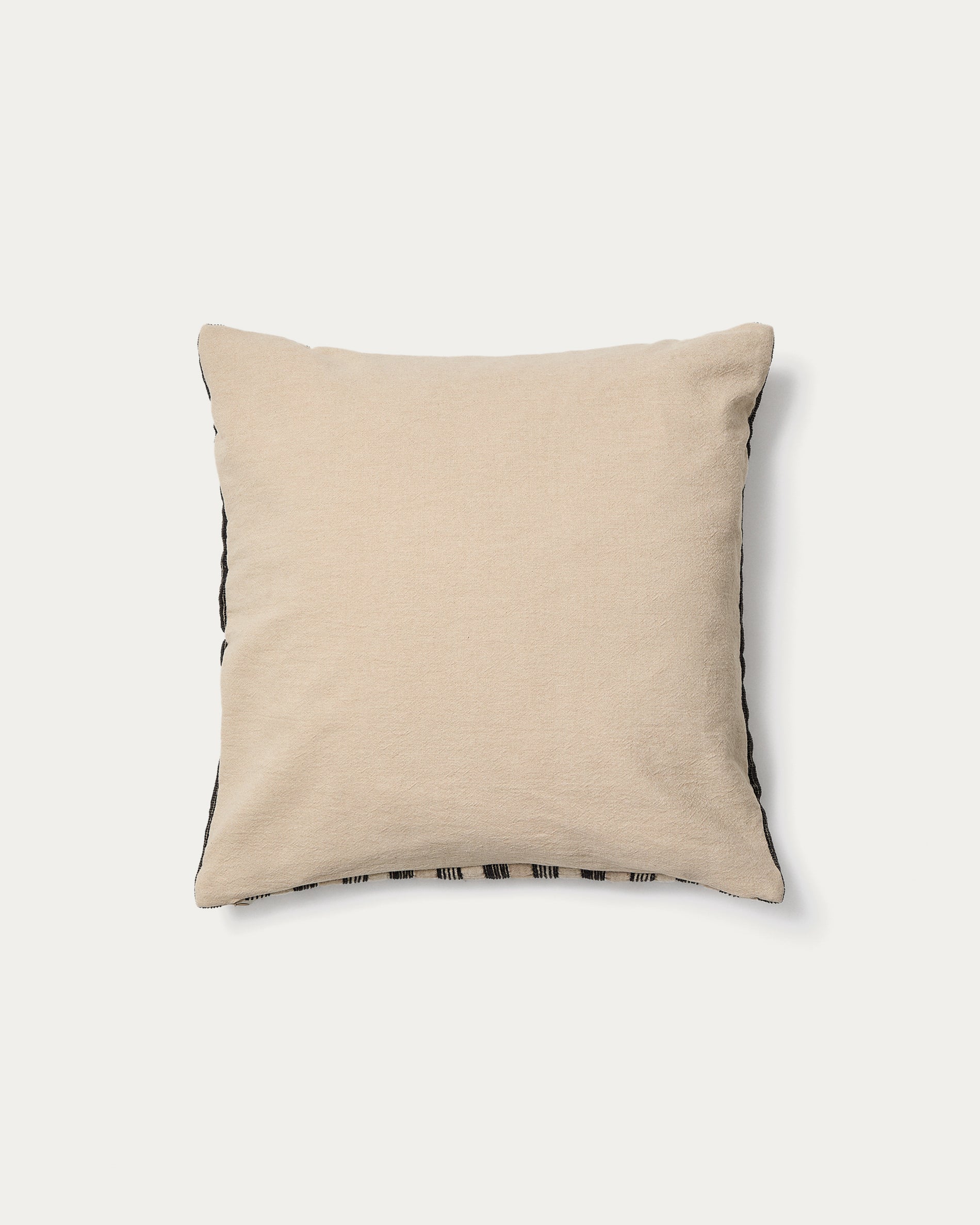 Isena 100% cotton cushion cover with multicoloured embroidery 50 x 50cm - Product View