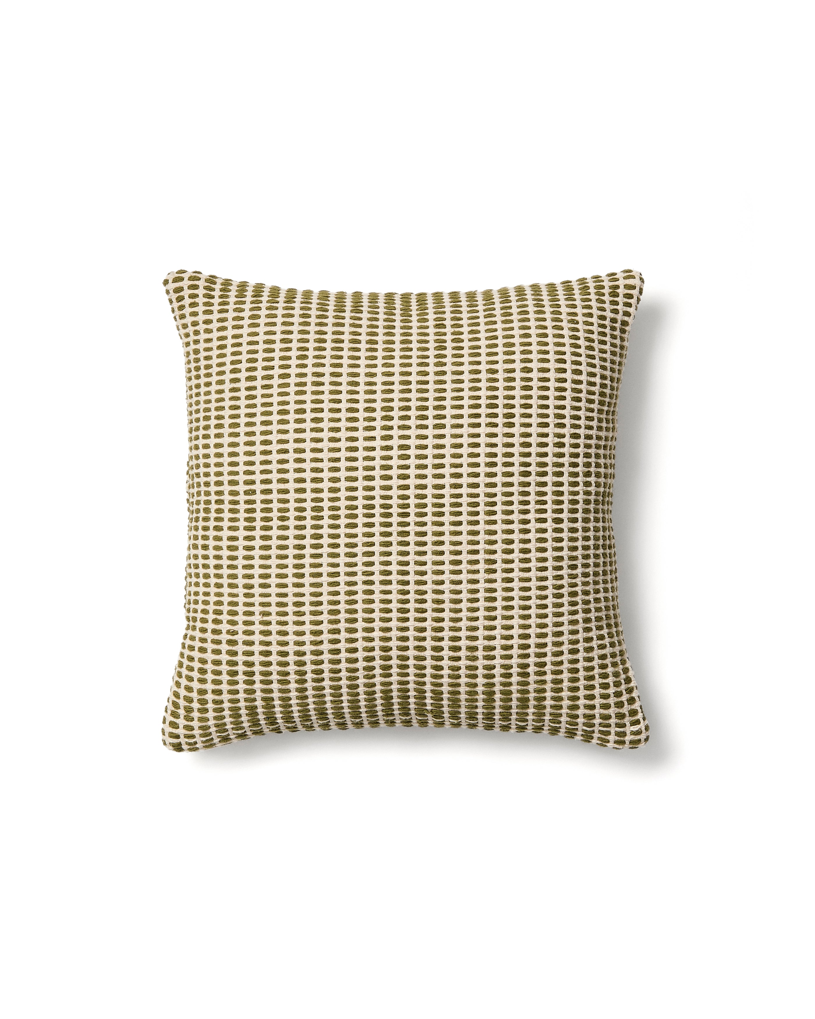 Erelia green 100% cotton jacquard cushion cover 45 x 45cm - Product Image