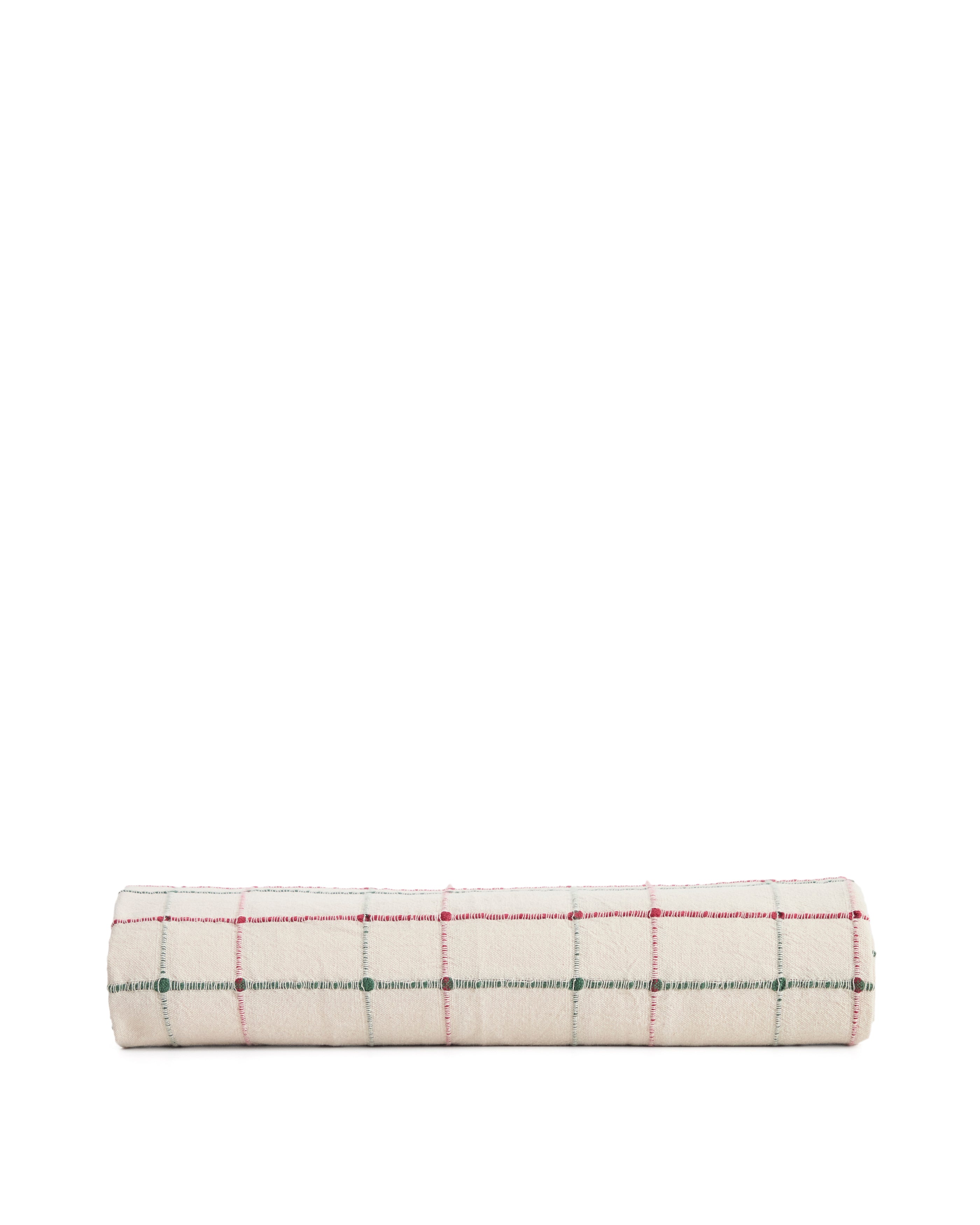 Aldelie multicoloured 100% cotton jacquard tablecloth 150 x 250cm - Product Image