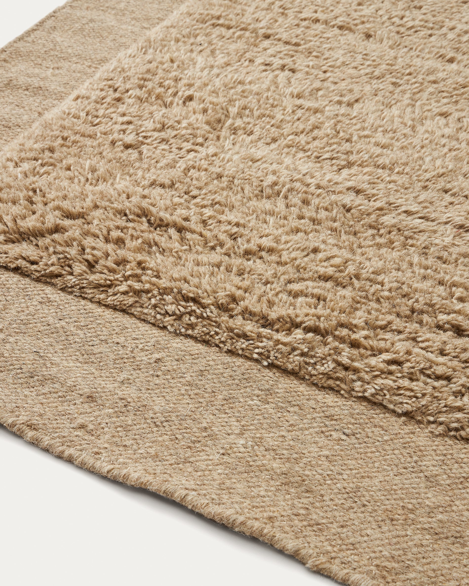 Marely beige wool rug 300 x 200cm - Detail