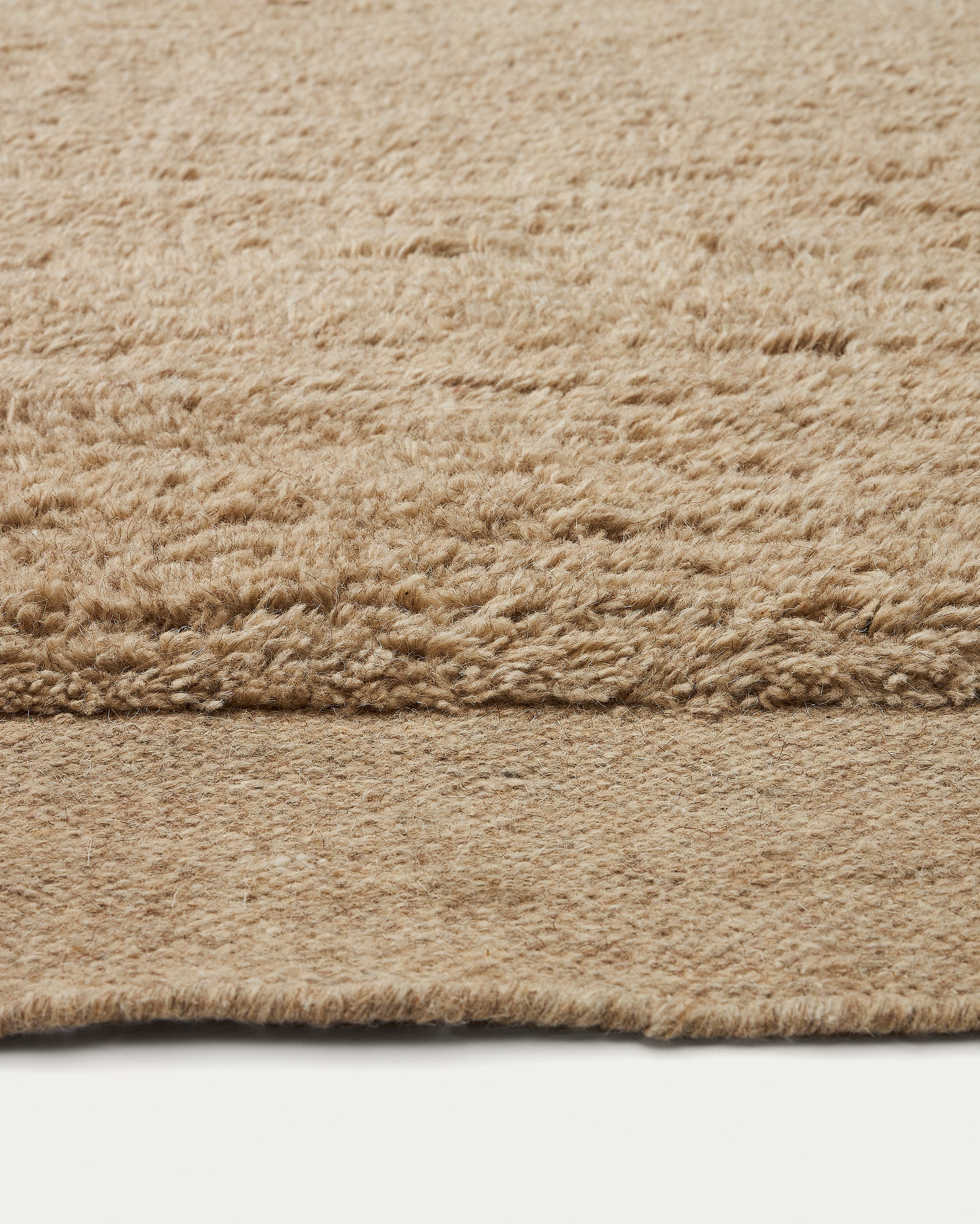 Marely beige wool rug 300 x 200cm - Detail