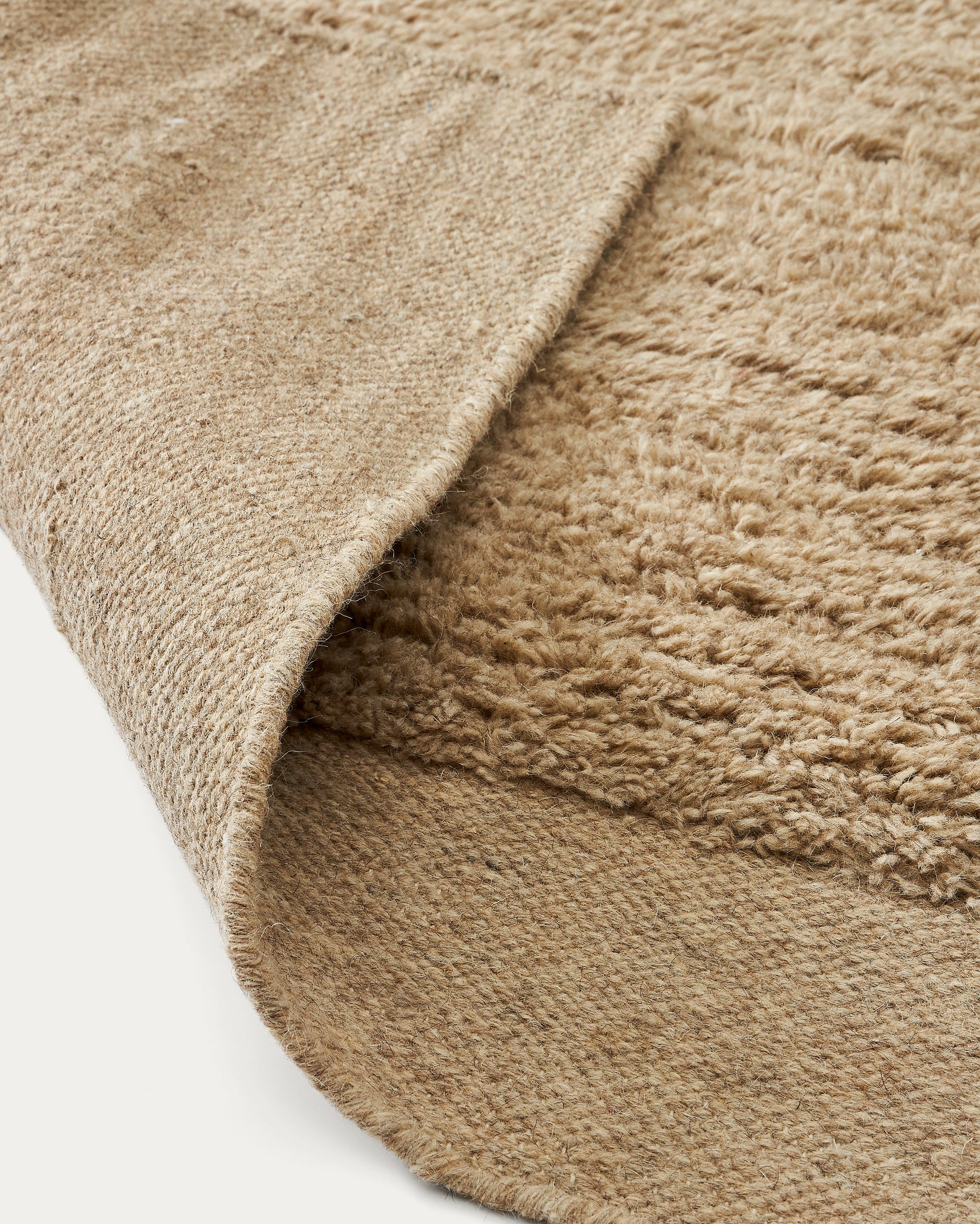 Marely beige wool rug 300 x 200cm - Detail
