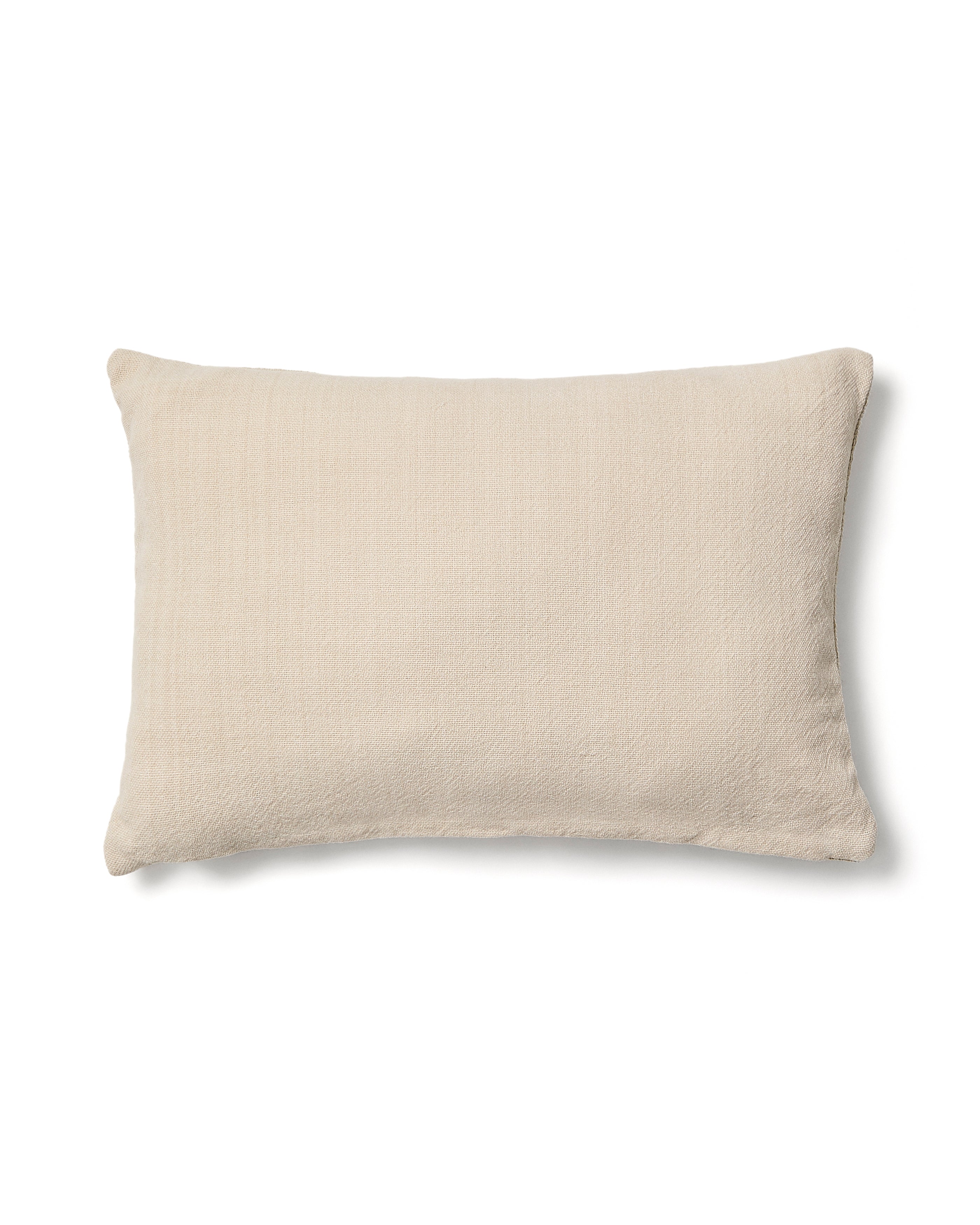 Anvera beige viscose jacquard cushion cover with yellow contrasting lines 40 x 60 cm - Product Image